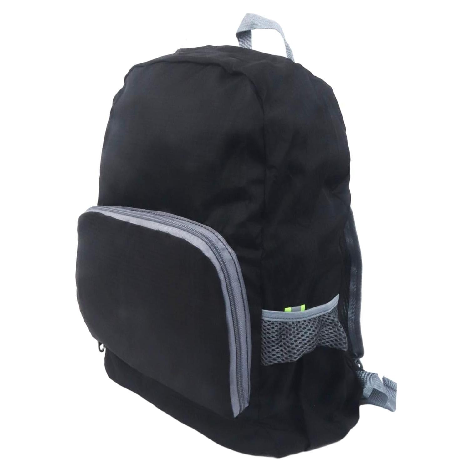 Mochila Plegable 30L Ultra Ligera Resistente al Agua Negro