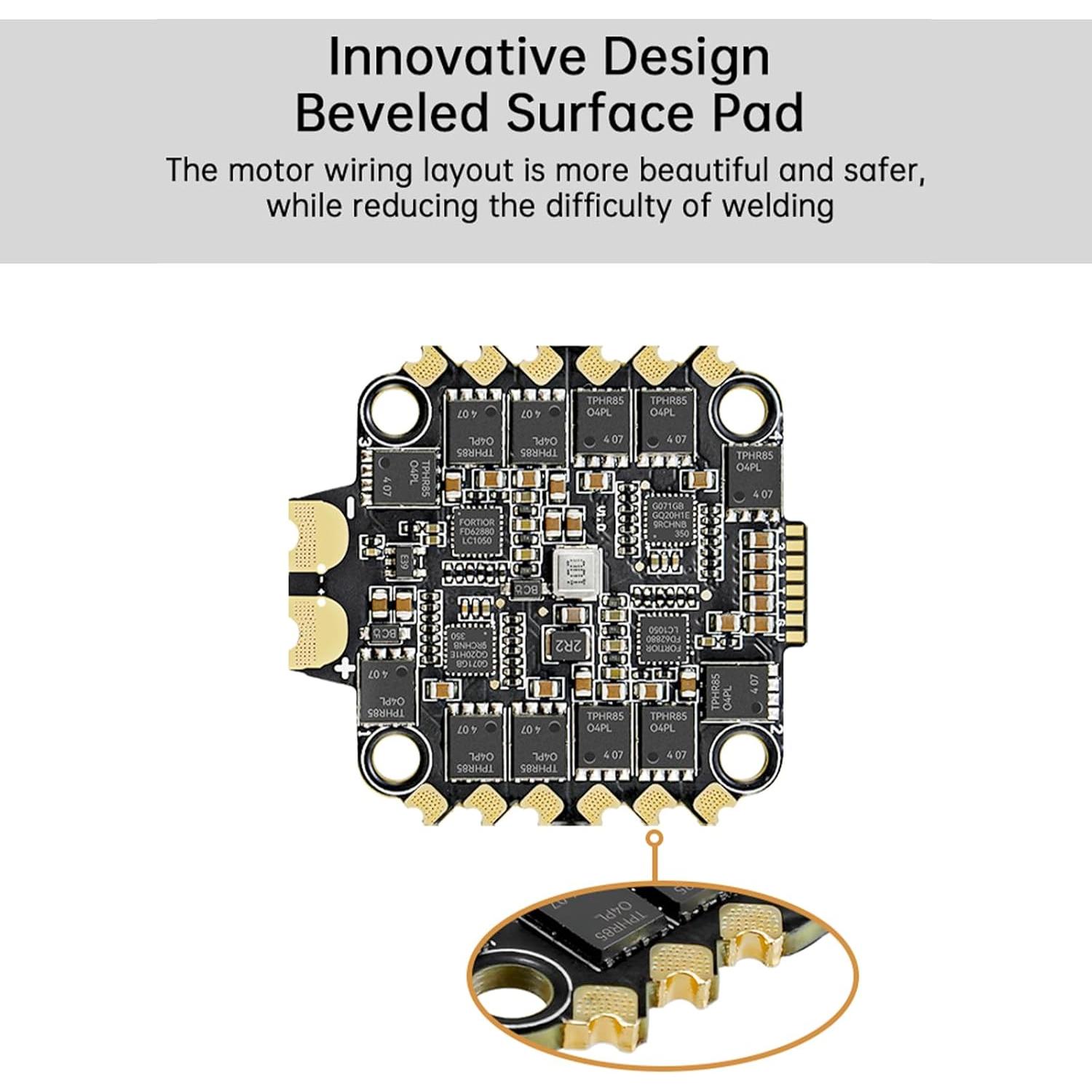 Controlador de Vuelo SEQURE H743 V2 con ESC 70A para Drones