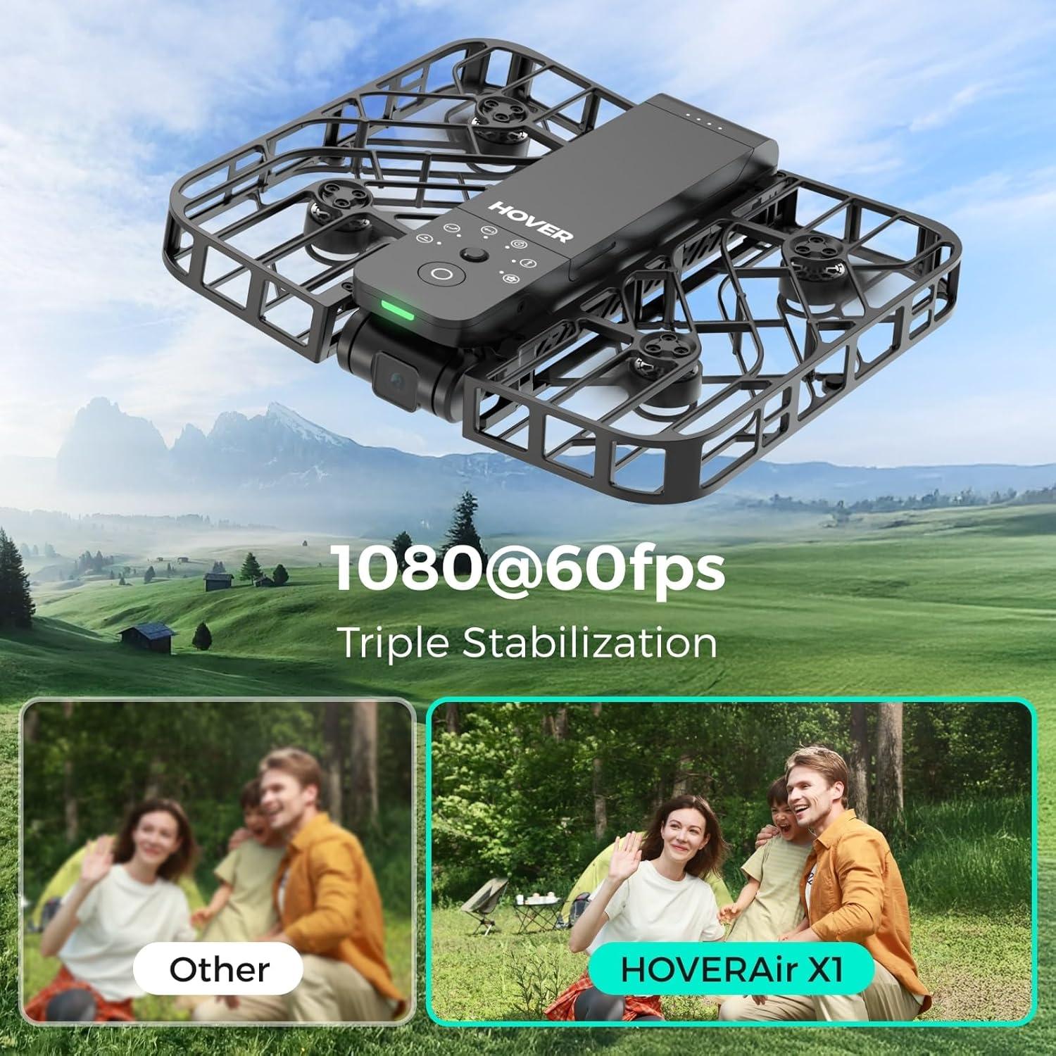 Drone HOVERAir X1 con cámara HDR, autovolante y plegable