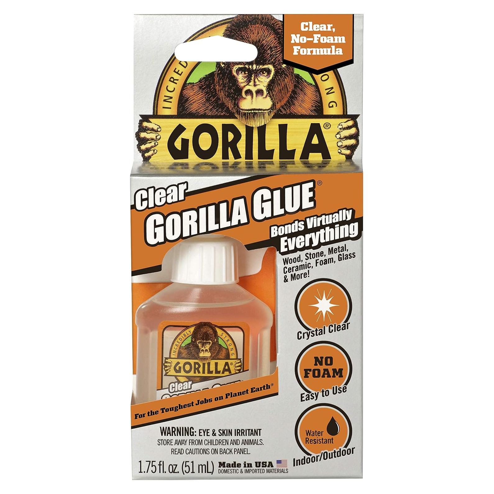 Pegamento Transparente Gorilla 49.6 ml Multiusos Resistente Agua