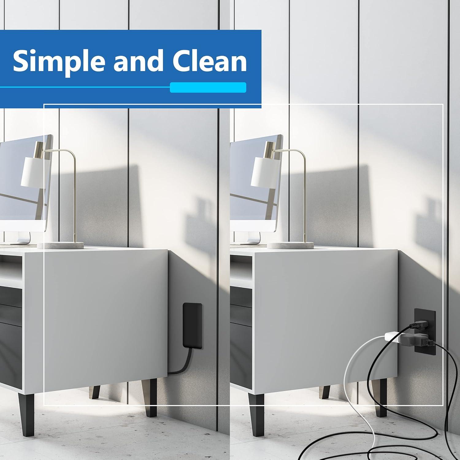 Extensor de Salida LIDER 3 Receptáculos 0.91m Negro