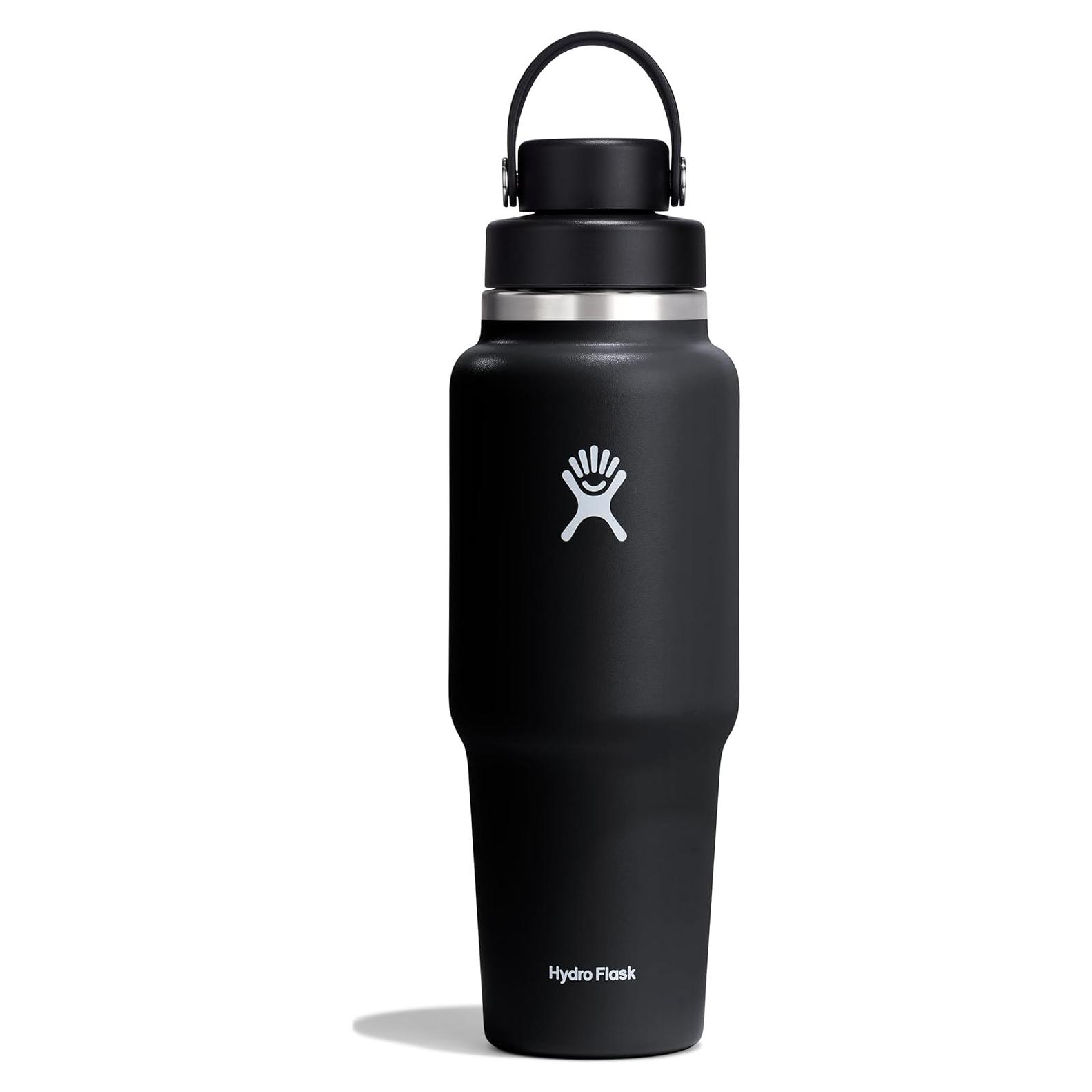 Botella de Agua Hydro Flask 946 ml Tapa Flex Chug Negra