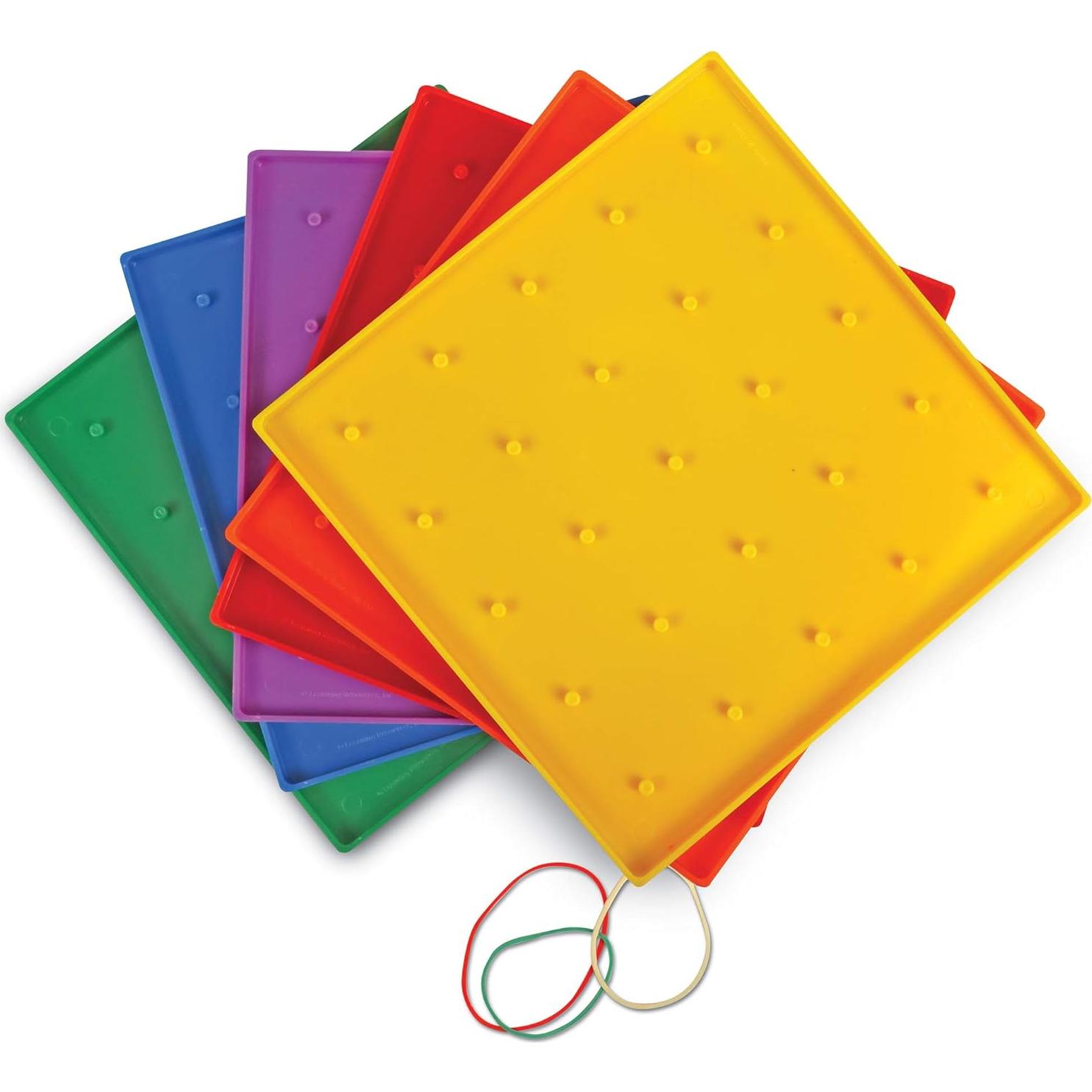 Set de 10 Geoboards Learning Resources 18.4 cm para Niños 5+