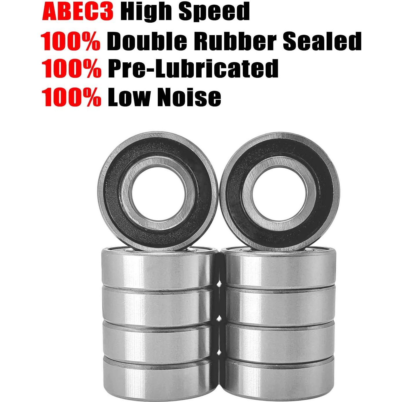 Rodamientos Donepart 608-2RS Doble Sellado 8mm x 22mm (Paquete de 10)