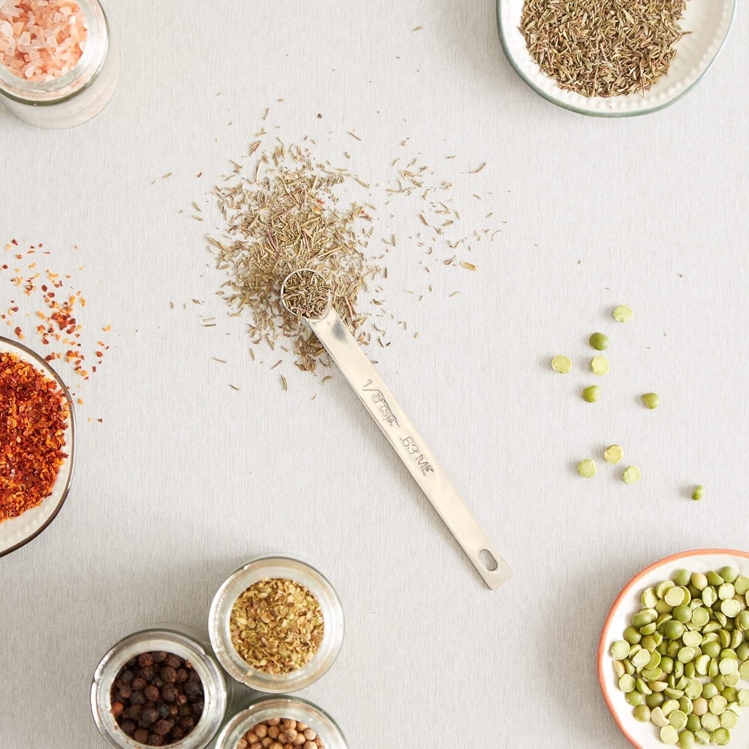 Cucharas Medidoras RSVP Internacional Acero Inoxidable 0.125 Cucharadita