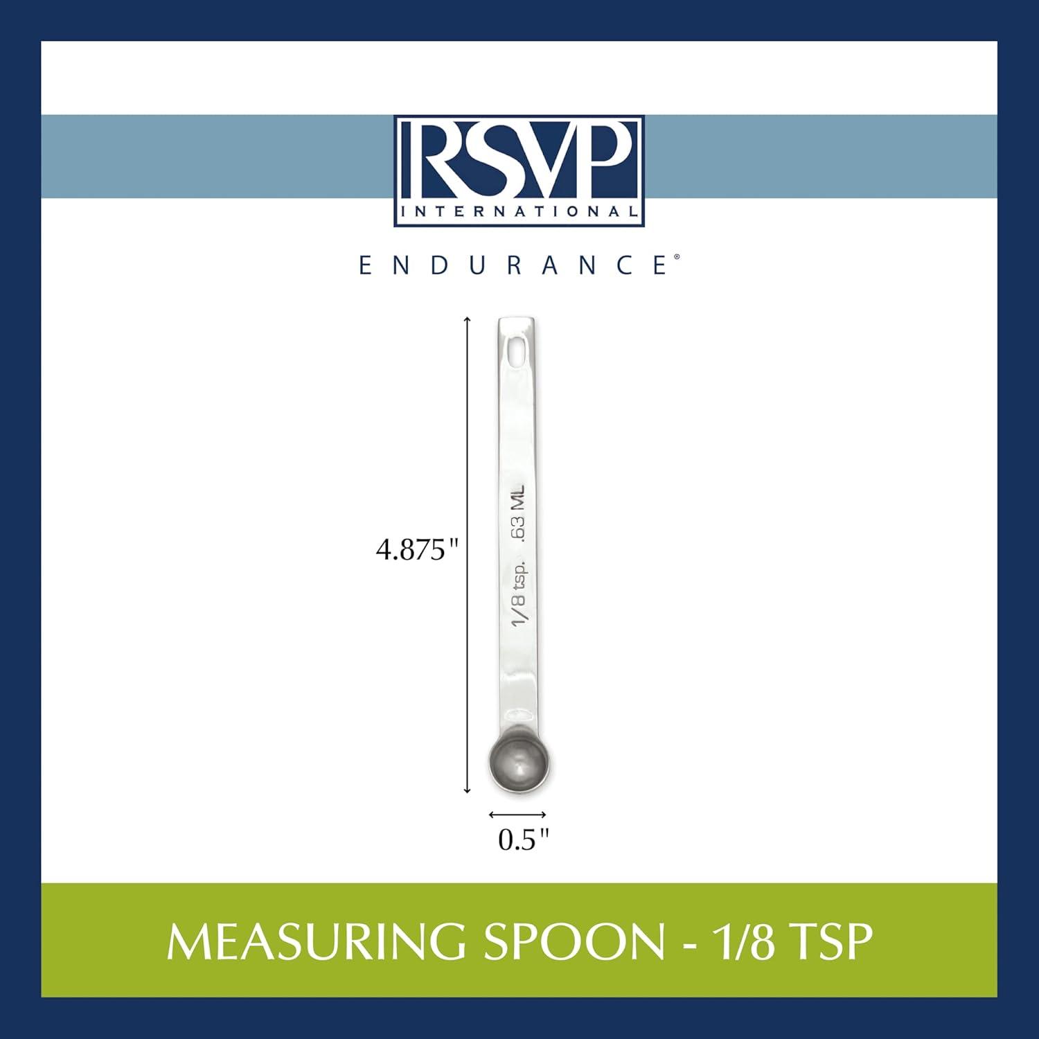 Cucharas Medidoras RSVP Internacional Acero Inoxidable 0.125 Cucharadita