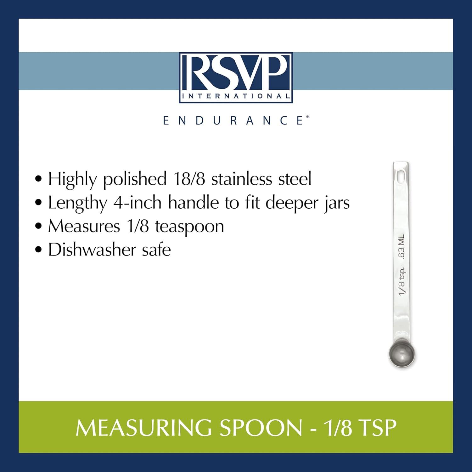 Cucharas Medidoras RSVP Internacional Acero Inoxidable 0.125 Cucharadita