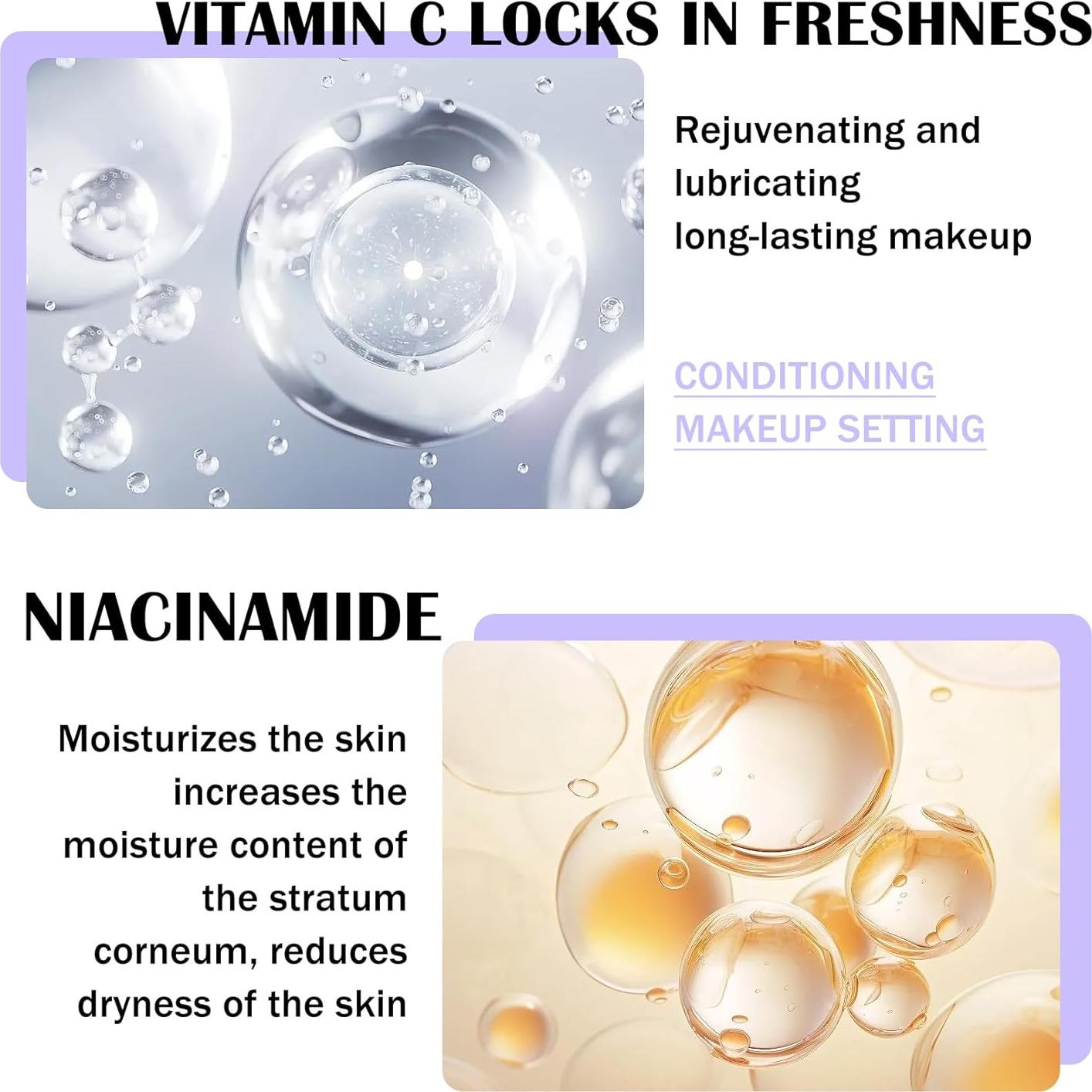 Set 2 Sprays Fijadores de Maquillaje Piel Mate y Brillante