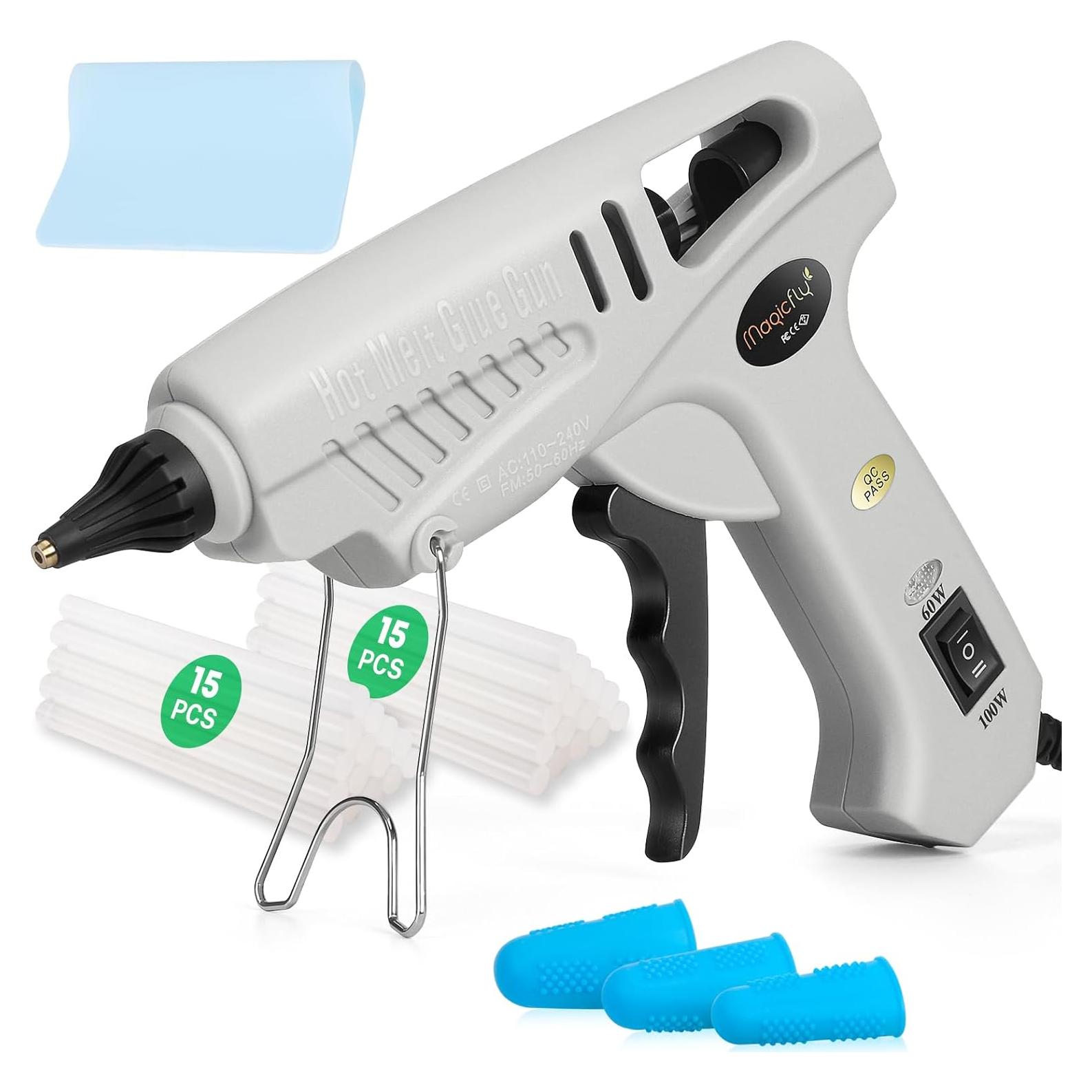 Pistola de Pegamento Caliente Magicfly 100W con 30 Barras