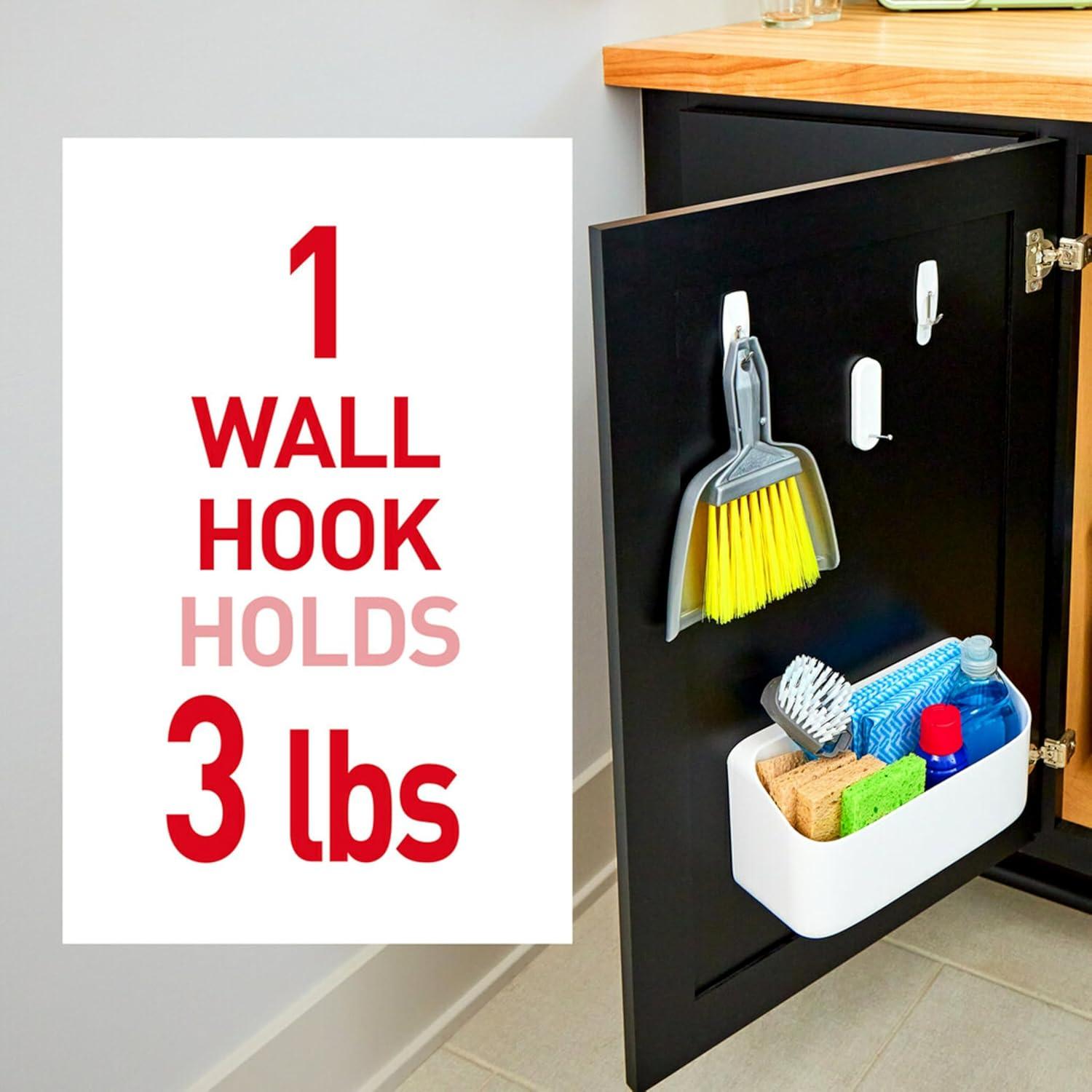 Ganchos de Alambre Command 3 Unidades Blanco - Organiza Sin Daños