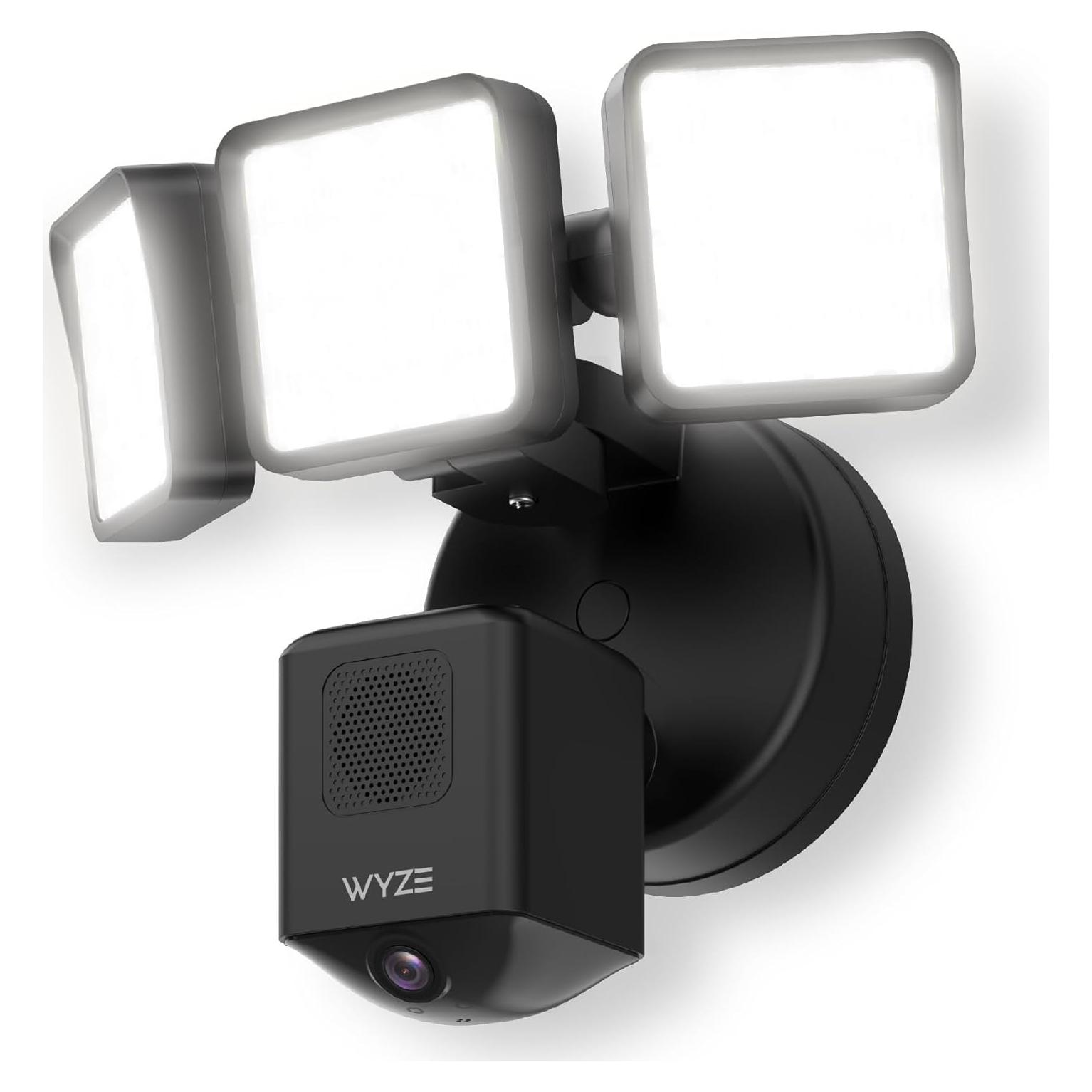 Cámara de Inundación Wyze Pro 2.5K HD, 180° Panorámica, LED 3000 lúmenes