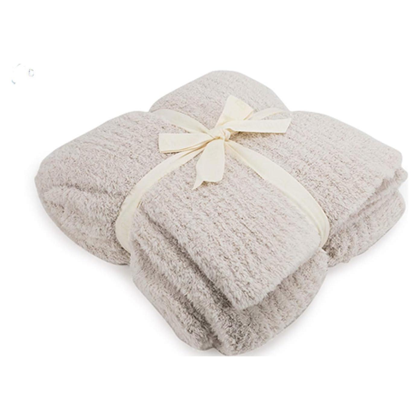 Manta Acogedora de Canalé Barefoot Dreams Talla Única Almendra