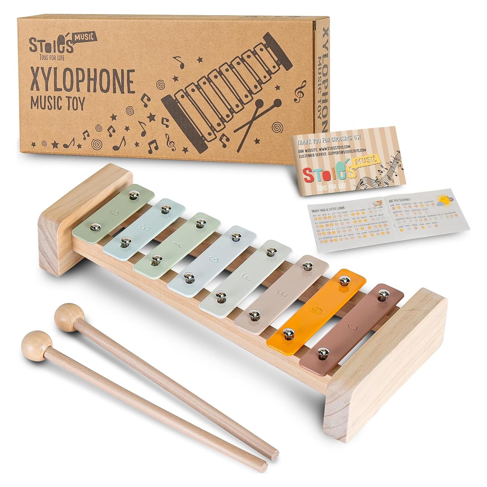 Xilófono de Madera Stoie's 8 Notas Colores para Niños