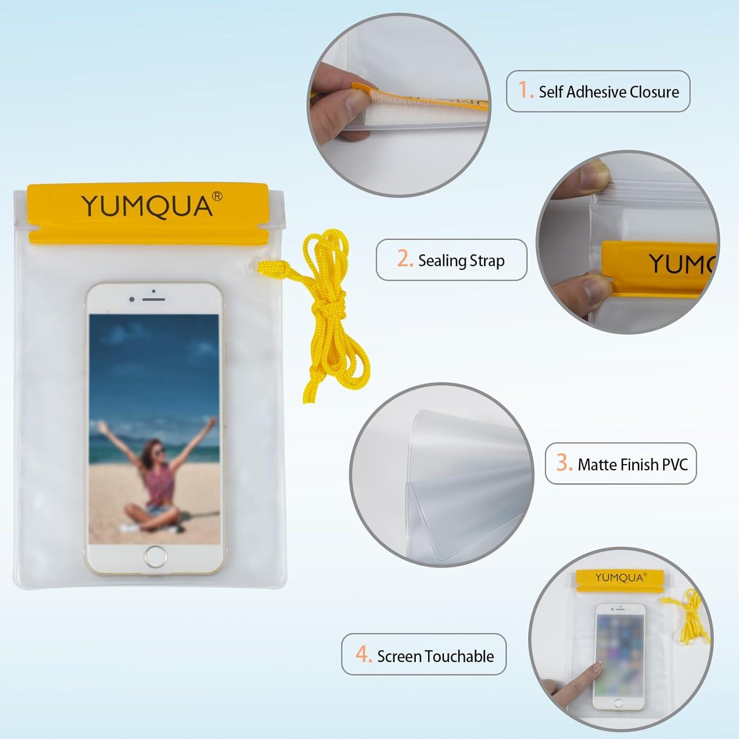 Bolsas Impermeables YUMQUA Wpc-04 para Teléfono y Documentos