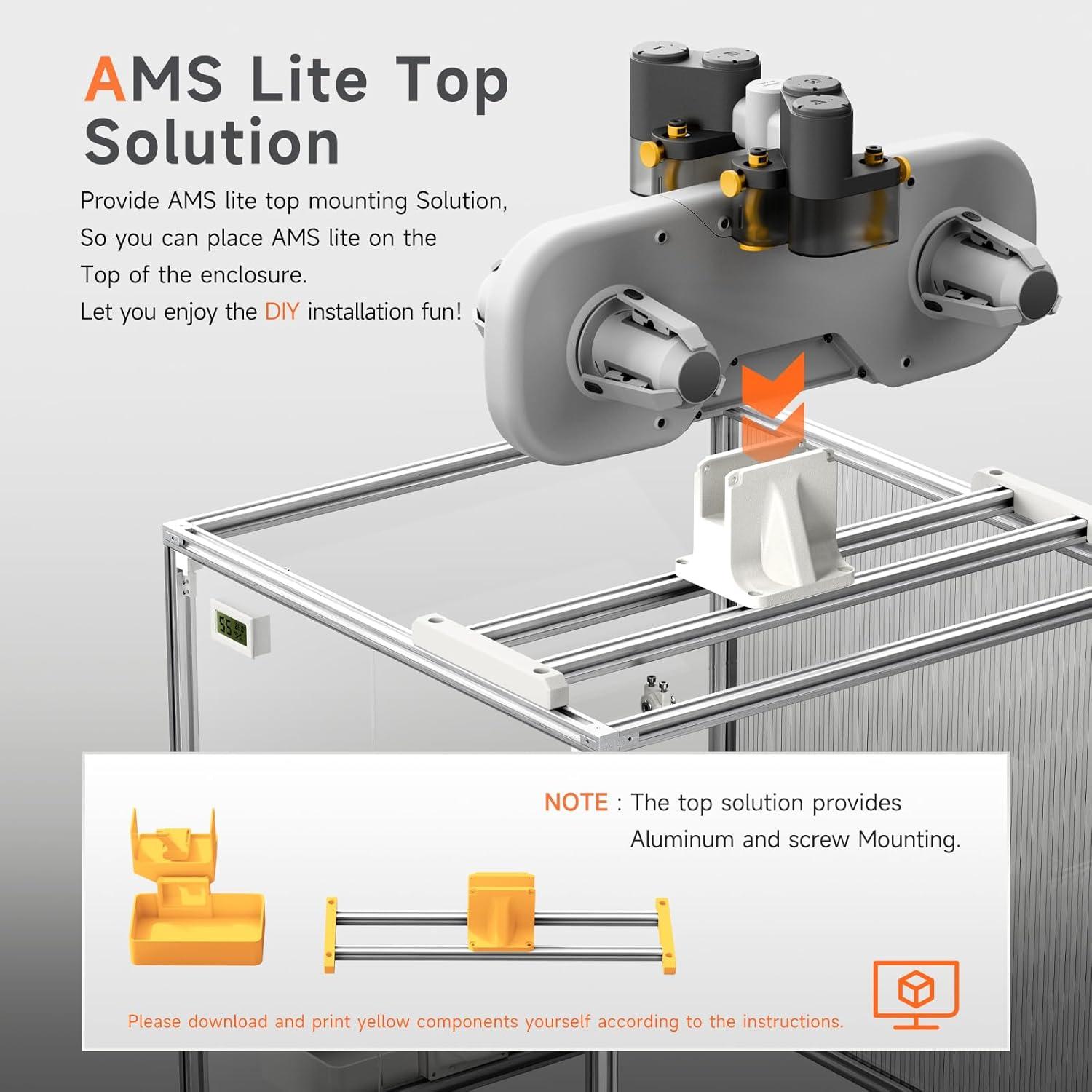 Cubierta Acrílica para Impresora 3D Bambu Lab A1 Mini 470x470x470mm