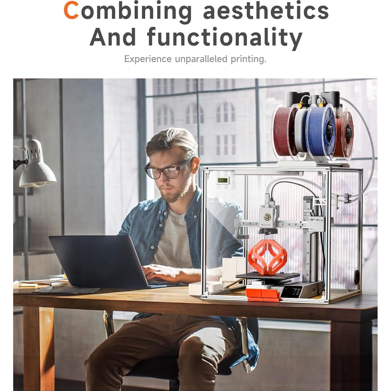 Cubierta Acrílica para Impresora 3D Bambu Lab A1 Mini 470x470x470mm