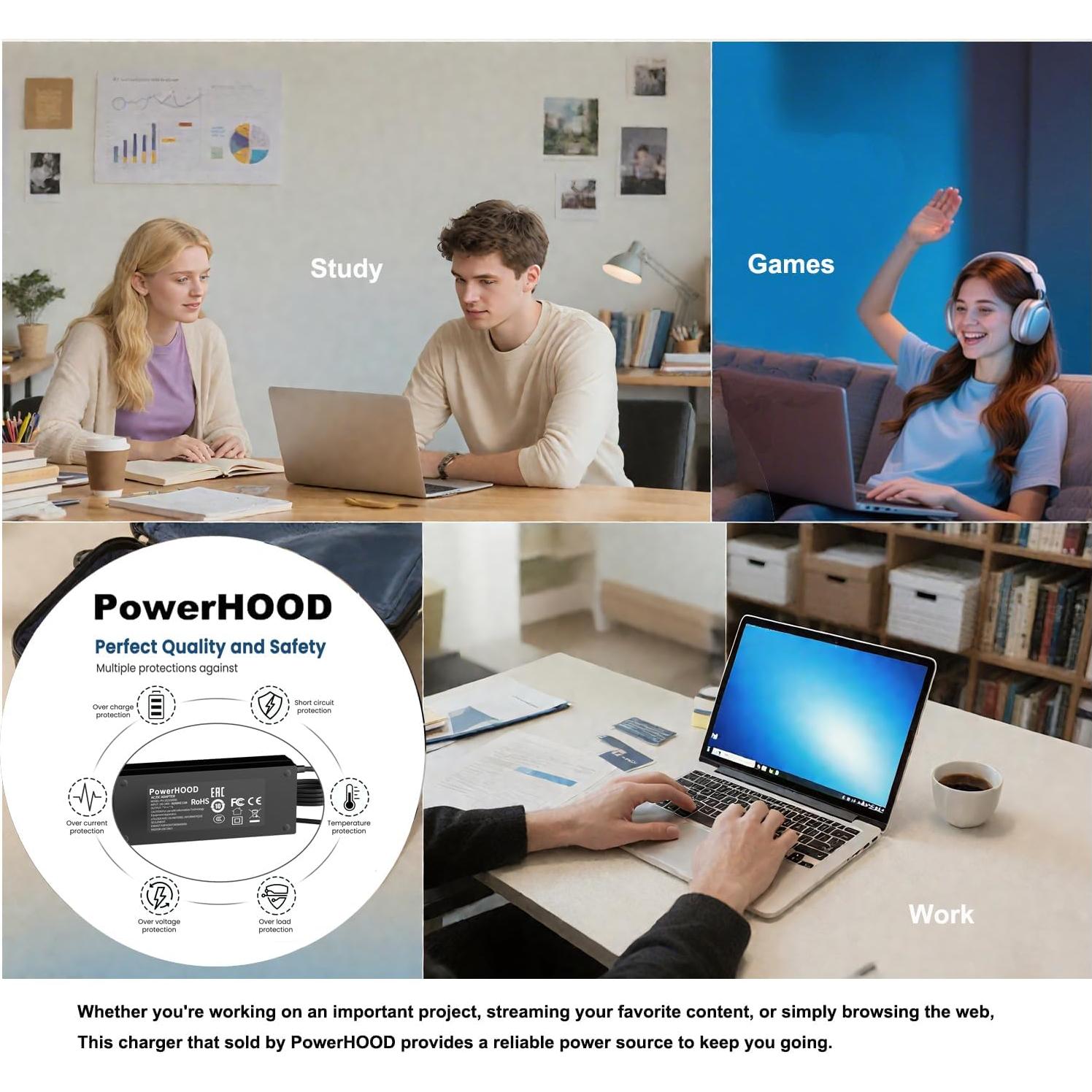 Adaptador AC/DC 19V PowerHOOD para Monitor Samsung Odyssey 32"