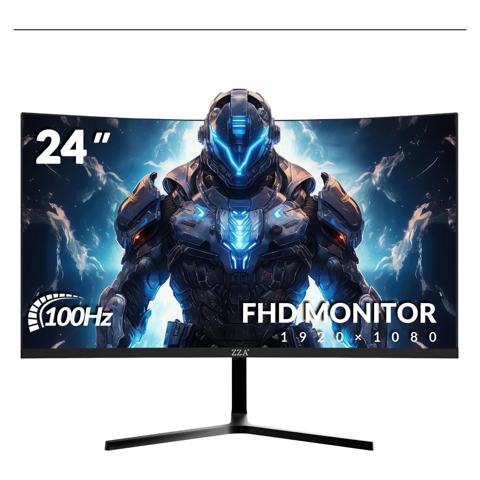 Monitor Curvo ZZA 24" 100Hz Full HD 1920x1080 VA