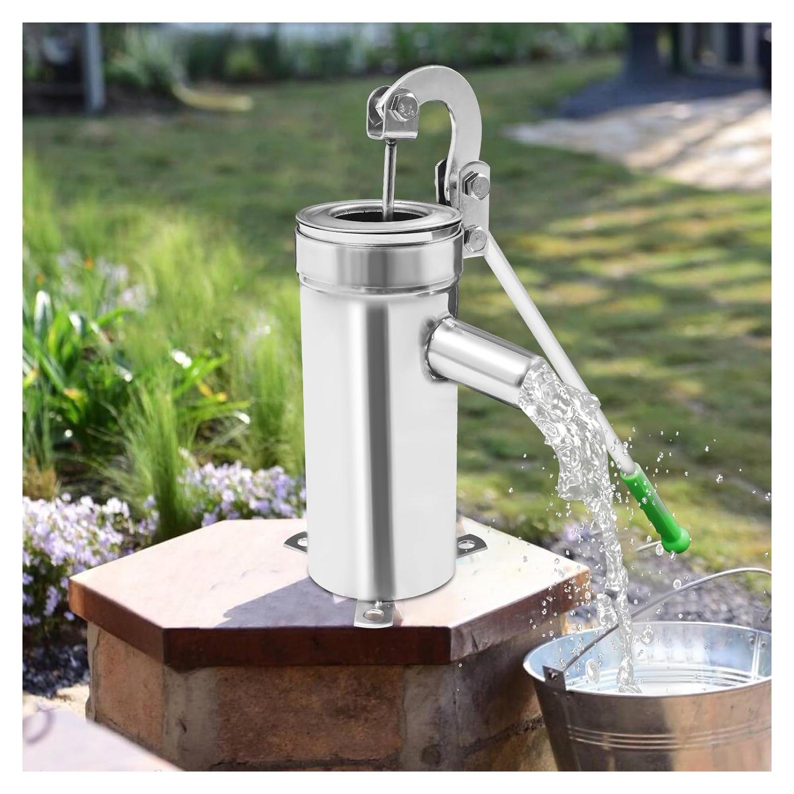 Bomba de agua manual Kunghei de acero inoxidable 8m