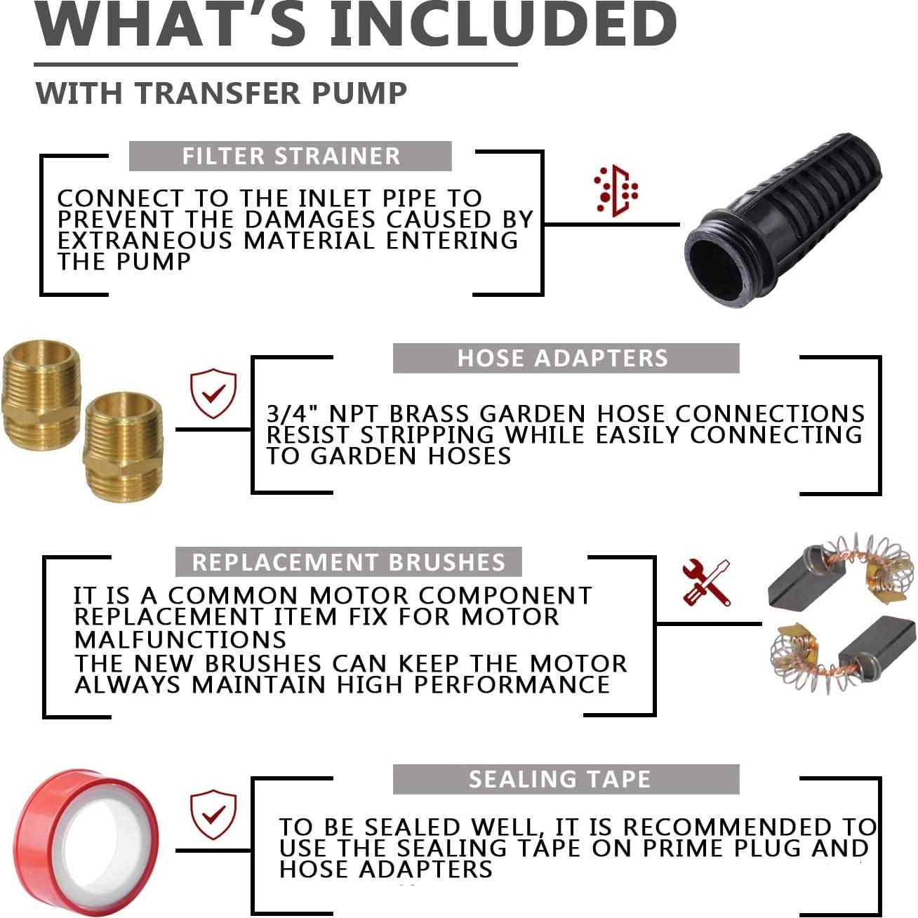 Bomba de Transferencia de Agua EXTRAUP 1/2HP Hierro Fundido 5678 L/h