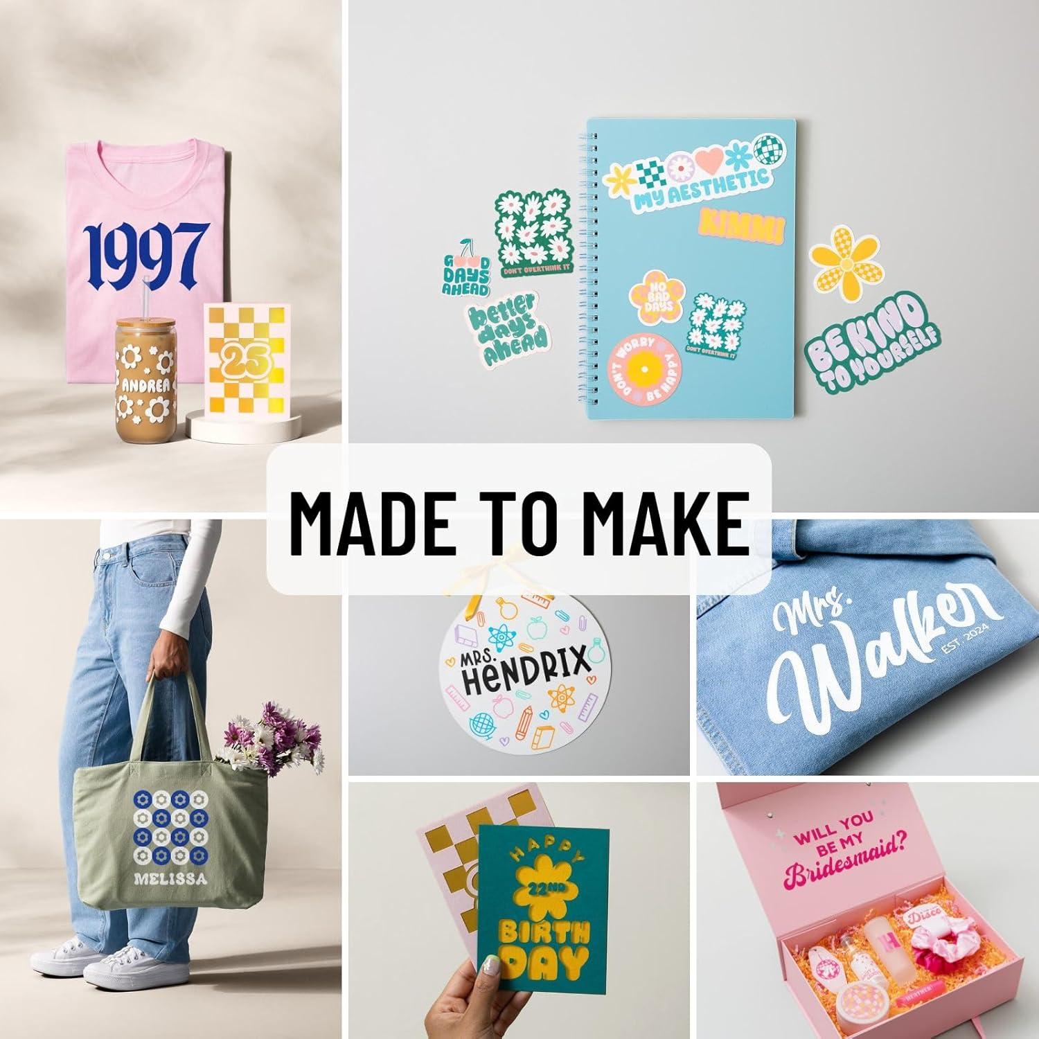 Kit de Materiales Cricut Joy Xtra - 115 Piezas para Principiantes