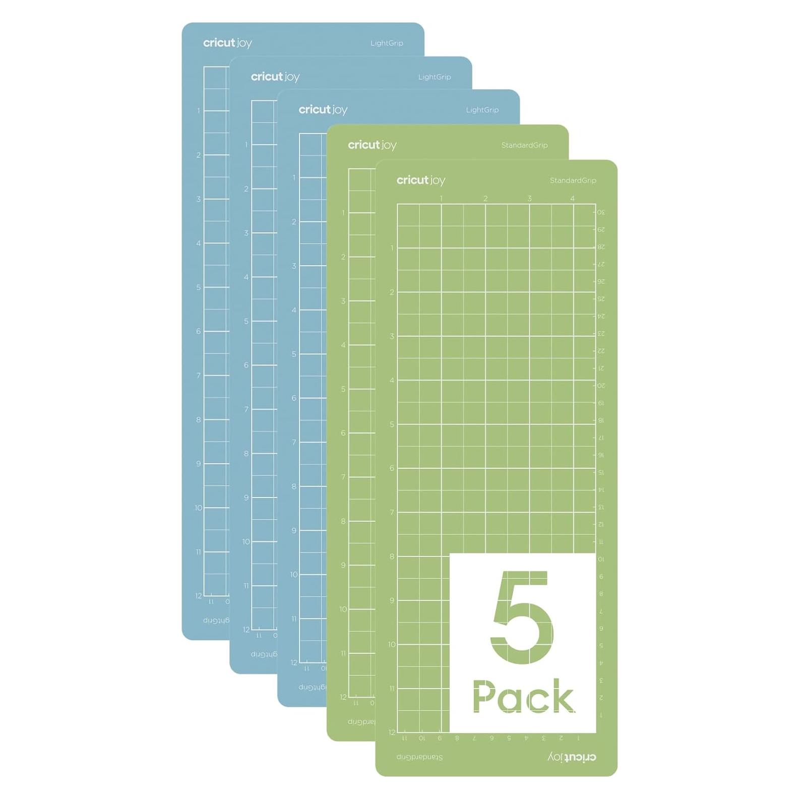 Paquete de 5 Alfombrillas de Corte Cricut Joy 30.5x11.4 cm