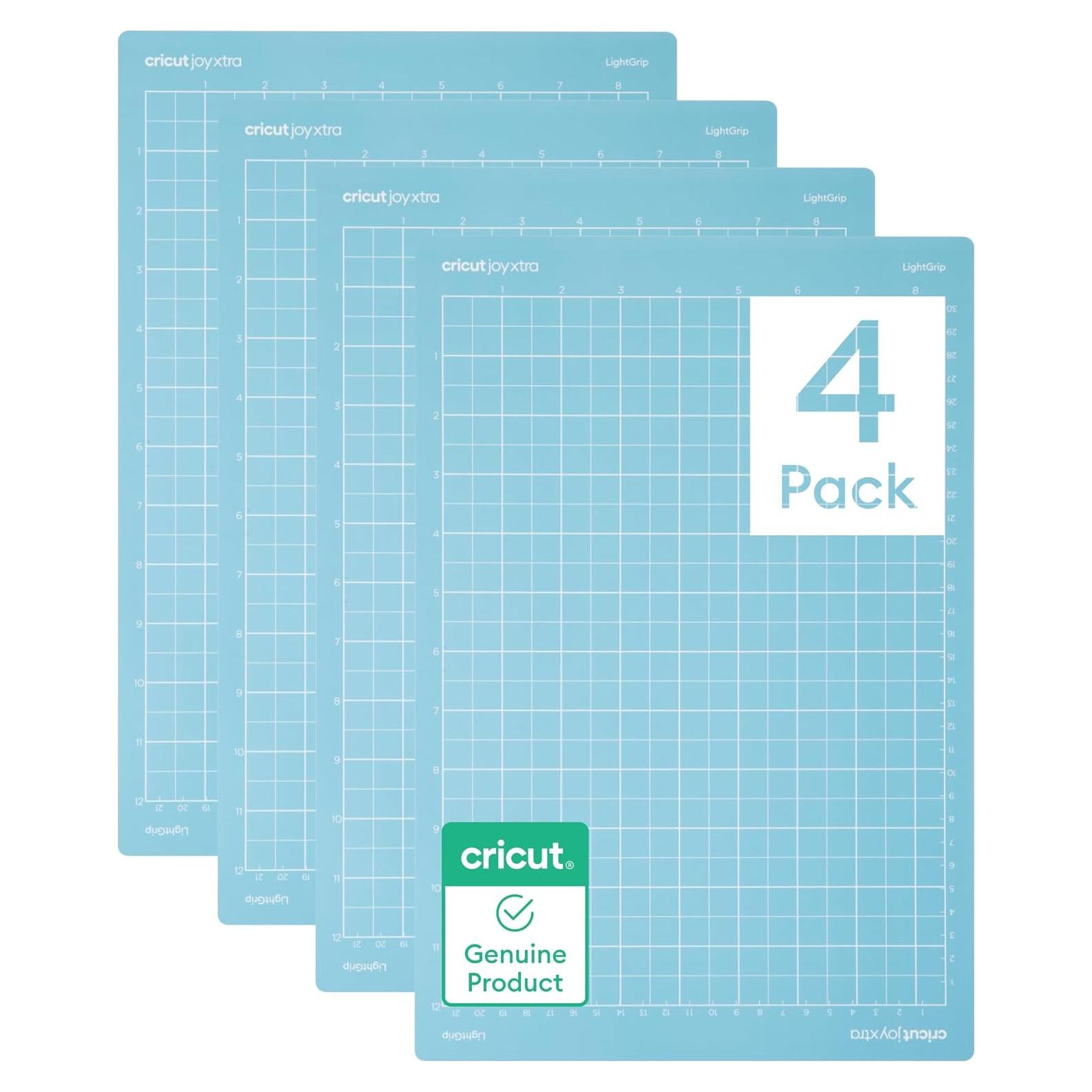 Paquete de 4 Alfombrillas de Corte LightGrip Cricut Joy Xtra 21.6x30.5cm