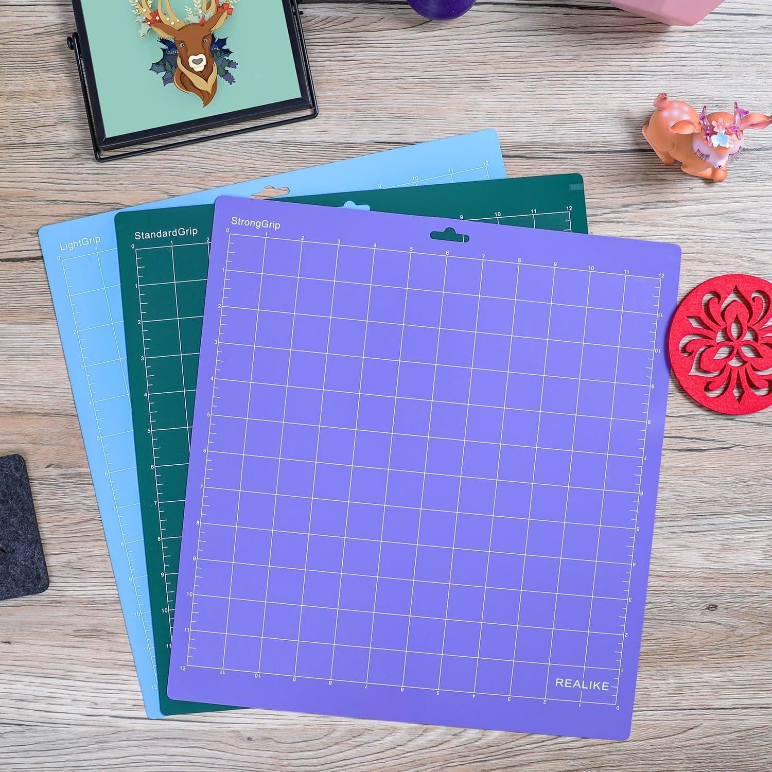 Tapetes de Corte REALIKE 12x12" para Cricut - Paquete de 5