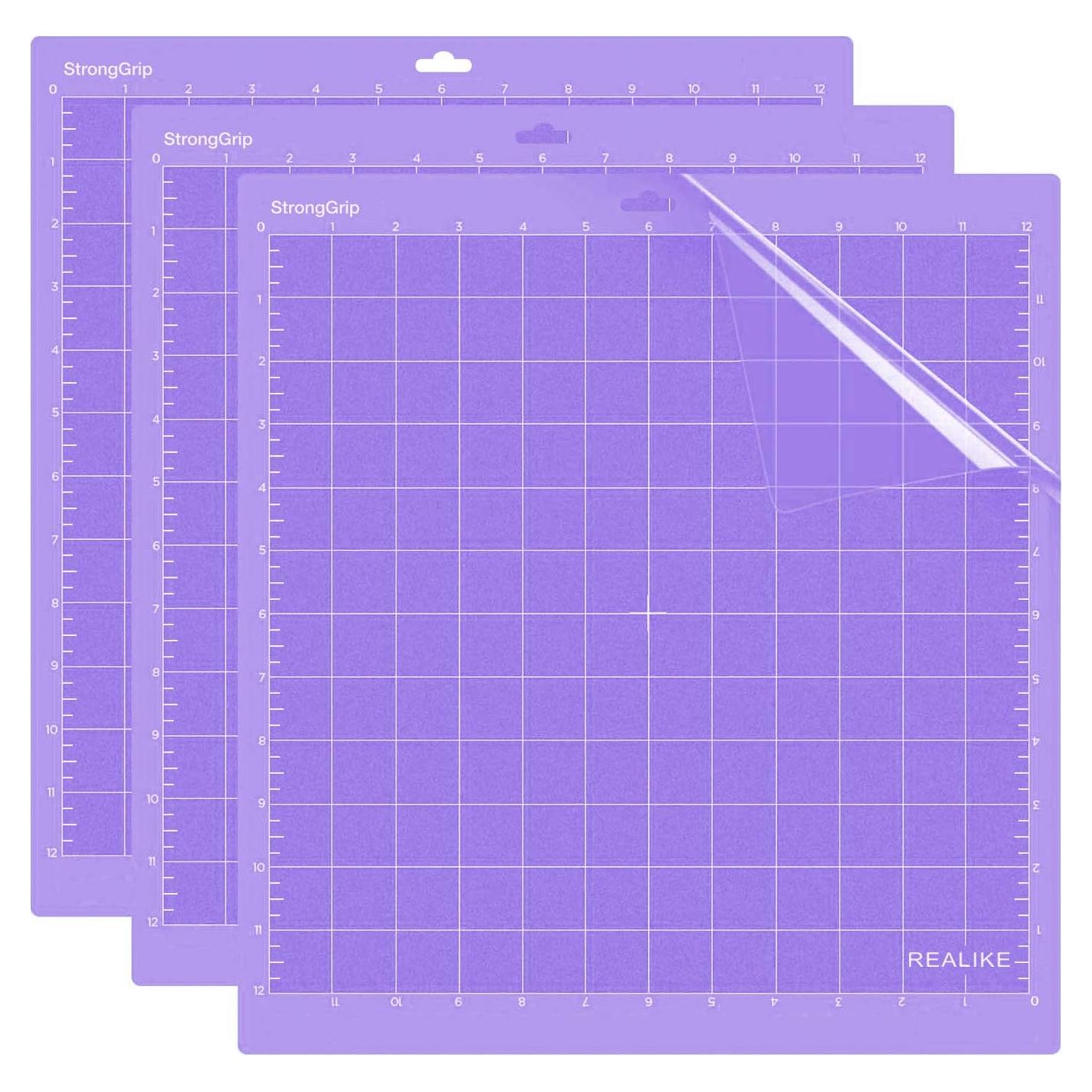 Mat de Corte Adhesivo Antideslizante REALIKE 12x12 - 3 Piezas