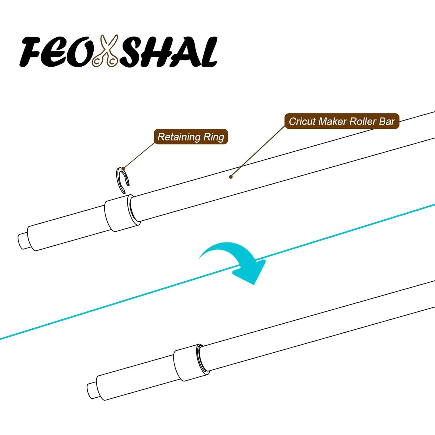 Kit de Reemplazo de Rodillos de Goma FEOXSHAL para Cricut Maker