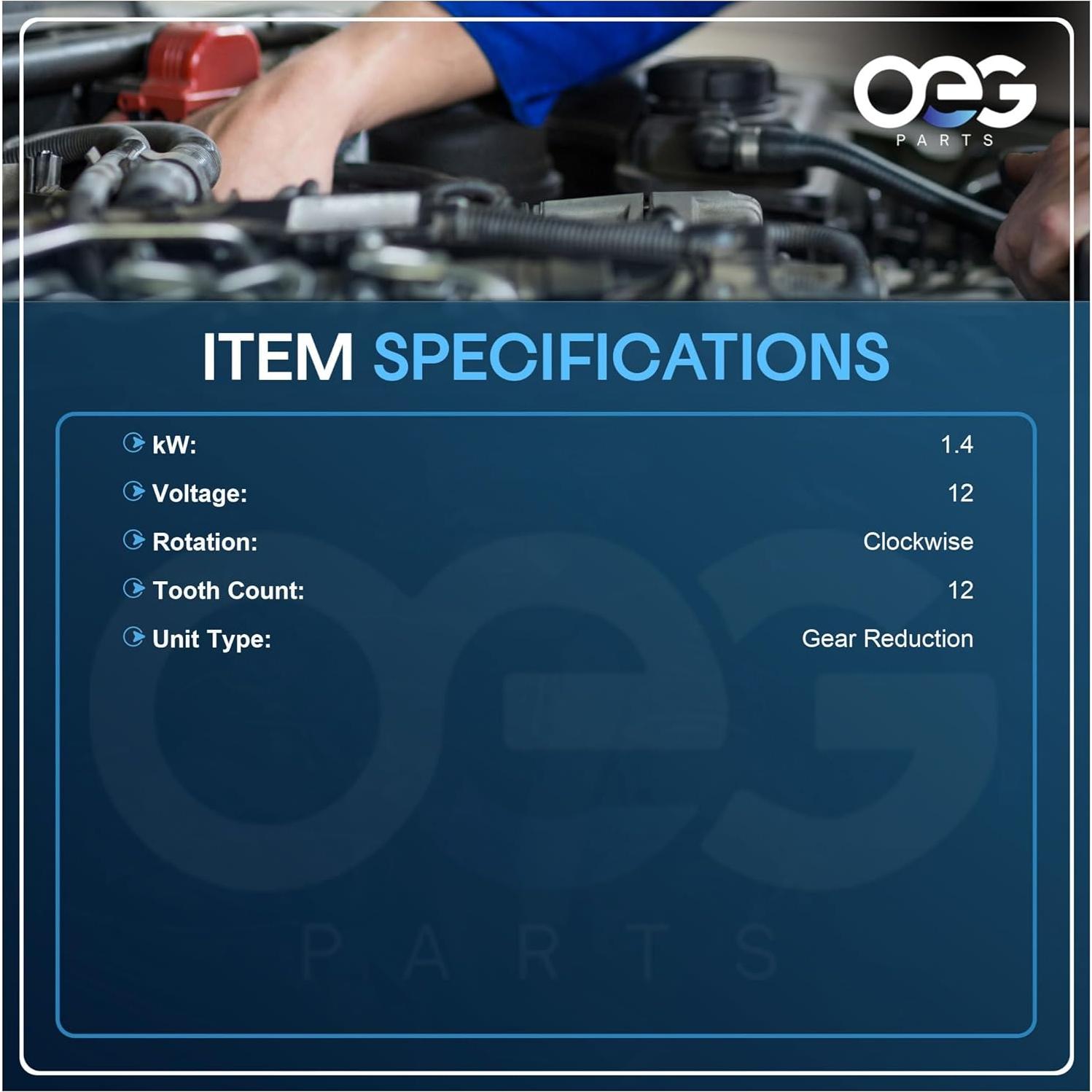 Arrancador OEG 12V PMGR Compatible Ford 4.6-6.8L 1992-2011