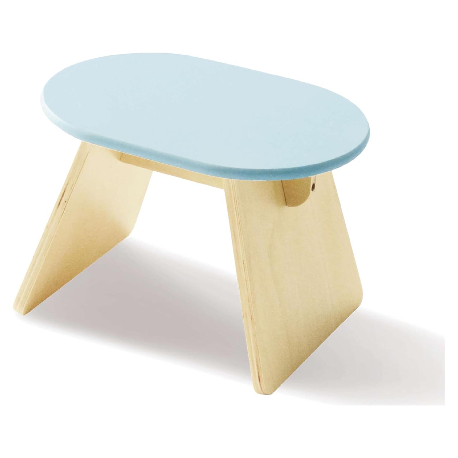 Escalera de Paso Seicasaya de Madera de Pino Azul Claro