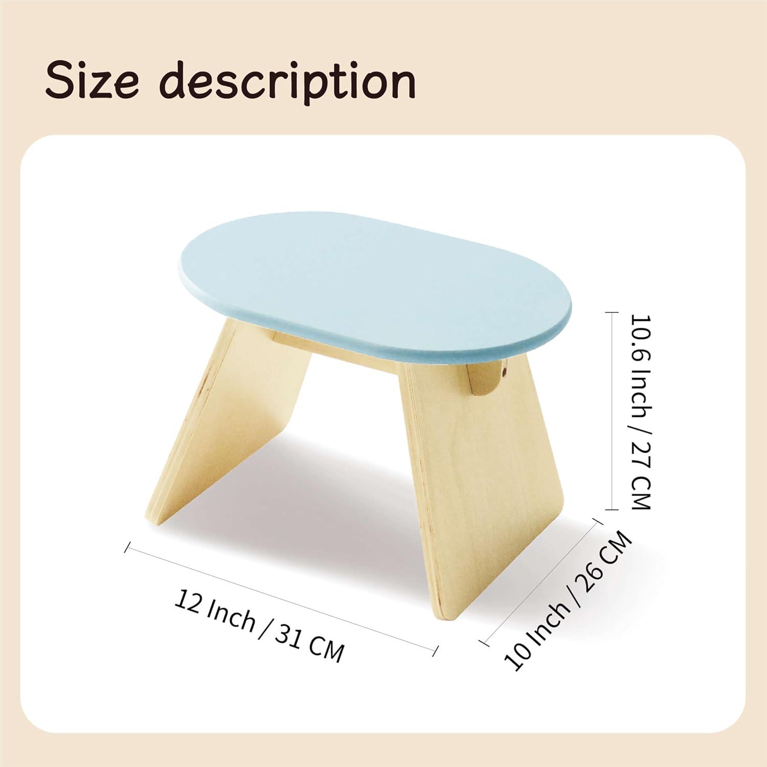 Escalera de Paso Seicasaya de Madera de Pino Azul Claro