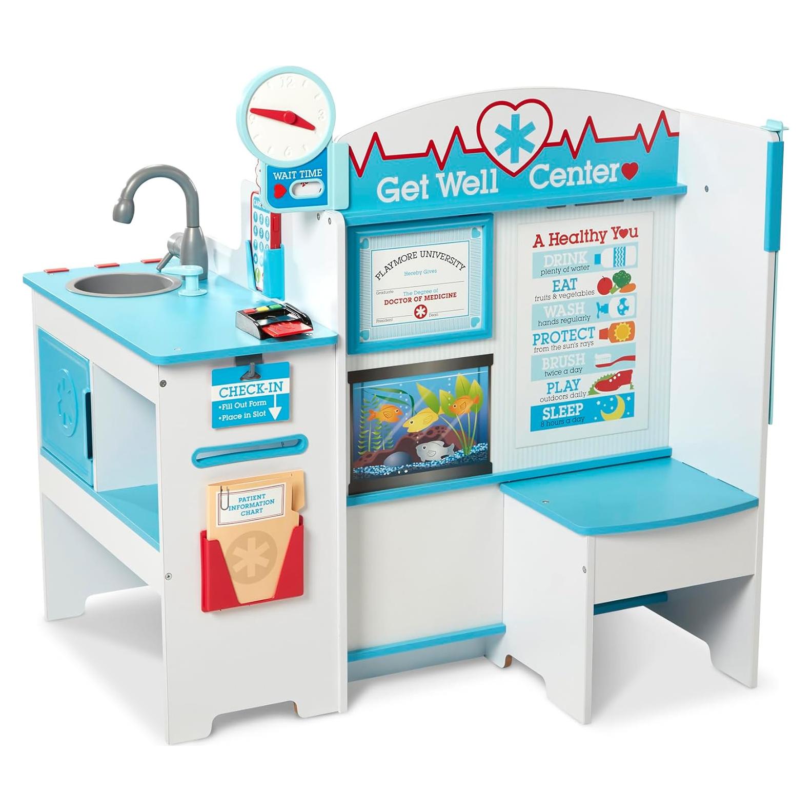 Centro de Actividades de Doctor Melissa & Doug - Madera, 90x95 cm