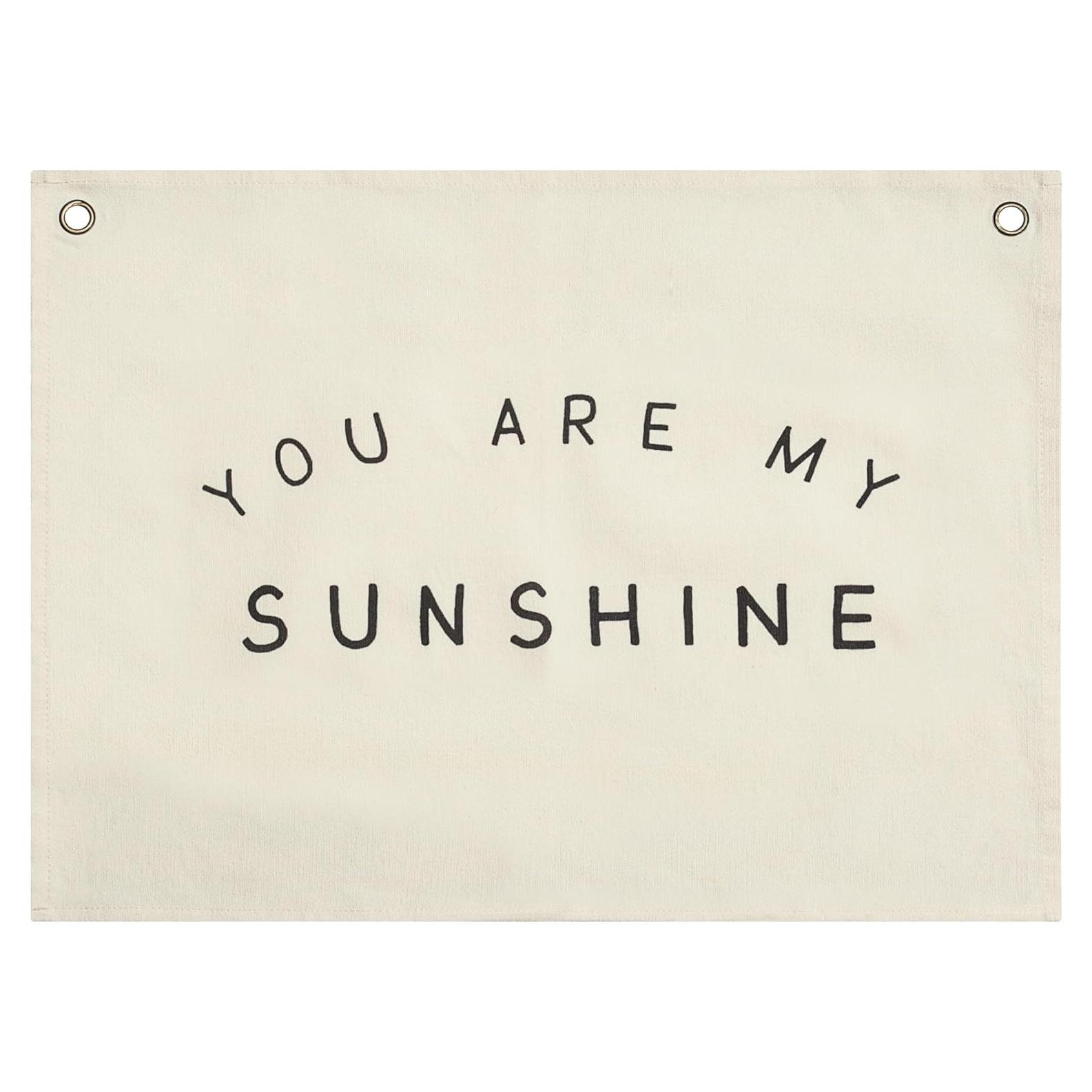 Banner de Lienzo para Niños Lyla & Sage - Decoración Beige