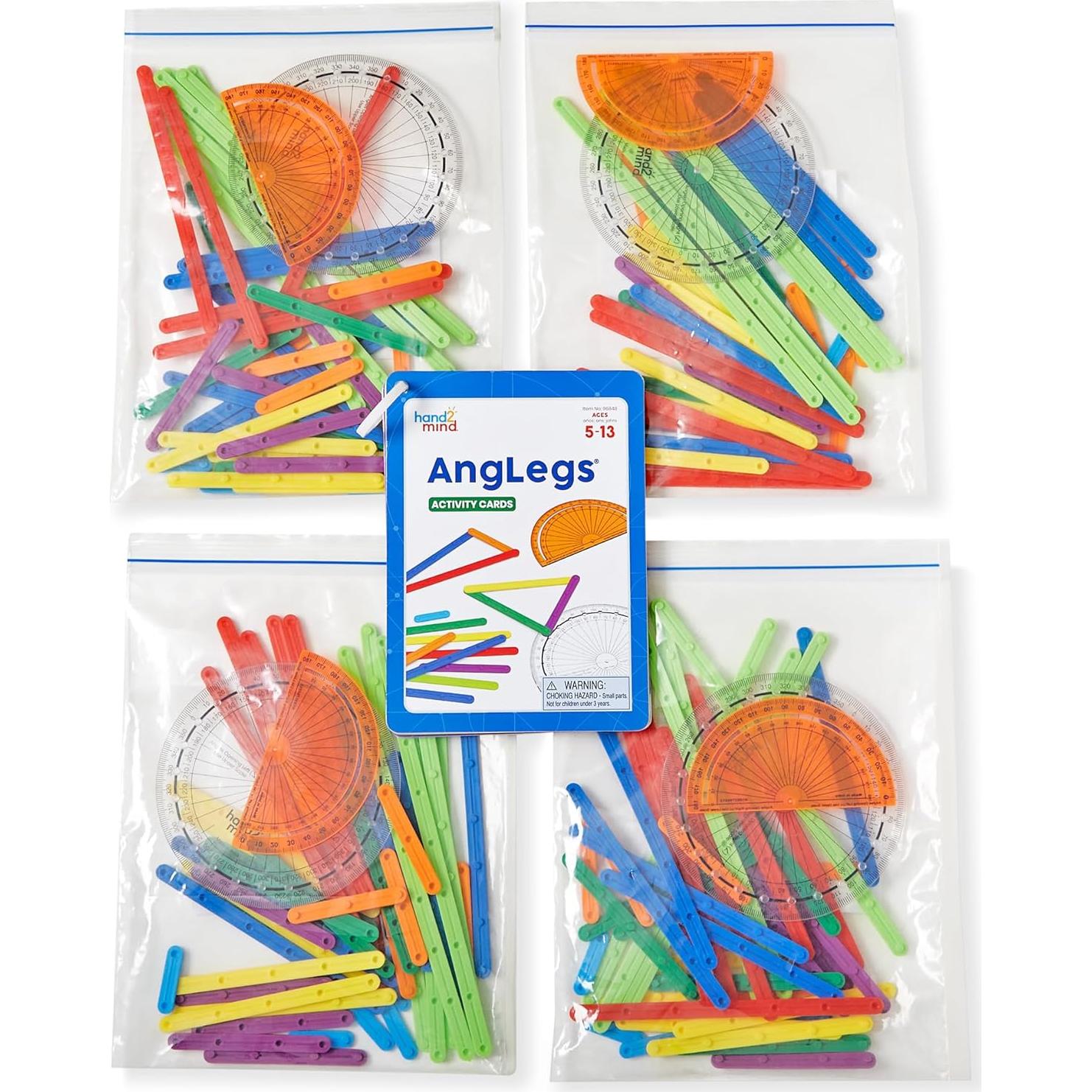 Conjunto de Geometría AngLegs hand2mind para 4 Estudiantes