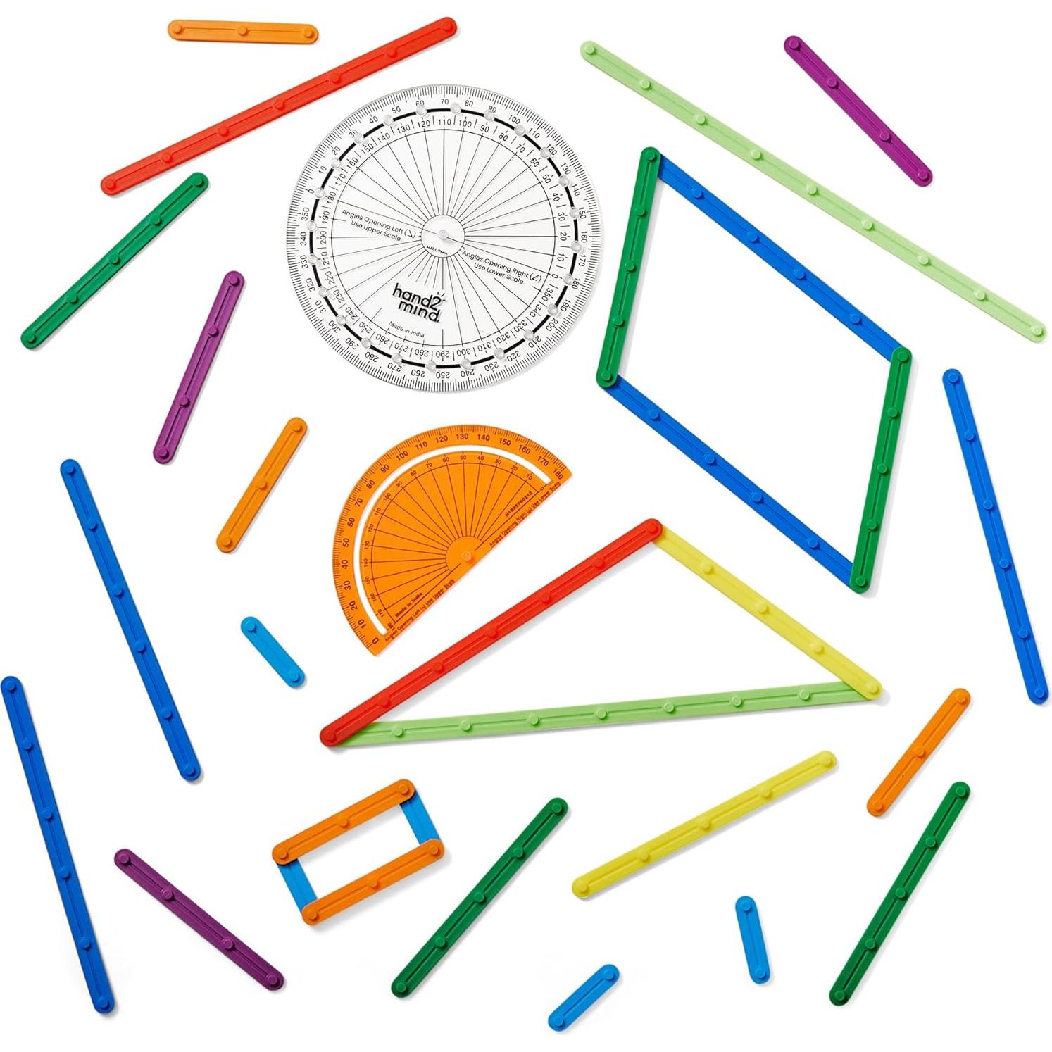 Conjunto de Geometría AngLegs hand2mind para 4 Estudiantes