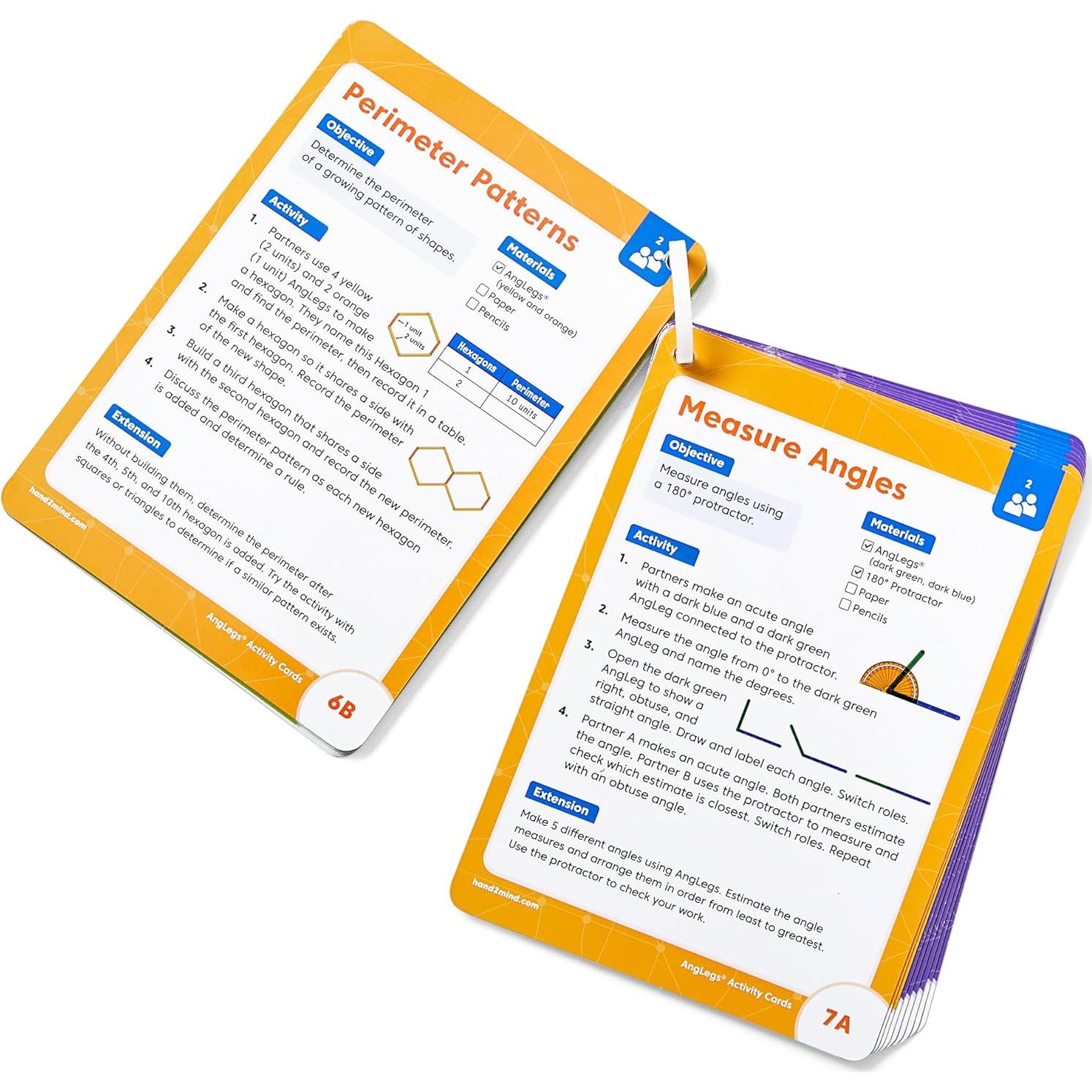 Conjunto de Geometría AngLegs hand2mind para 4 Estudiantes
