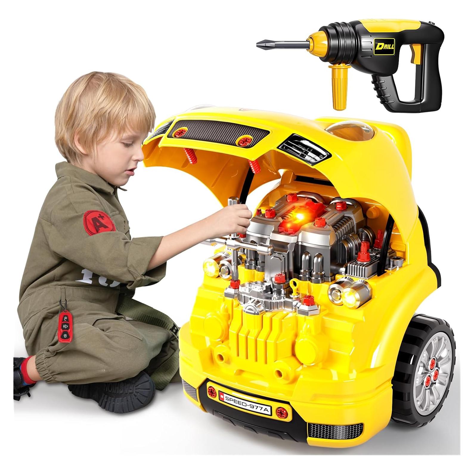 Kit Constructor Camiones Grande Deejoy con Luz y Sonido