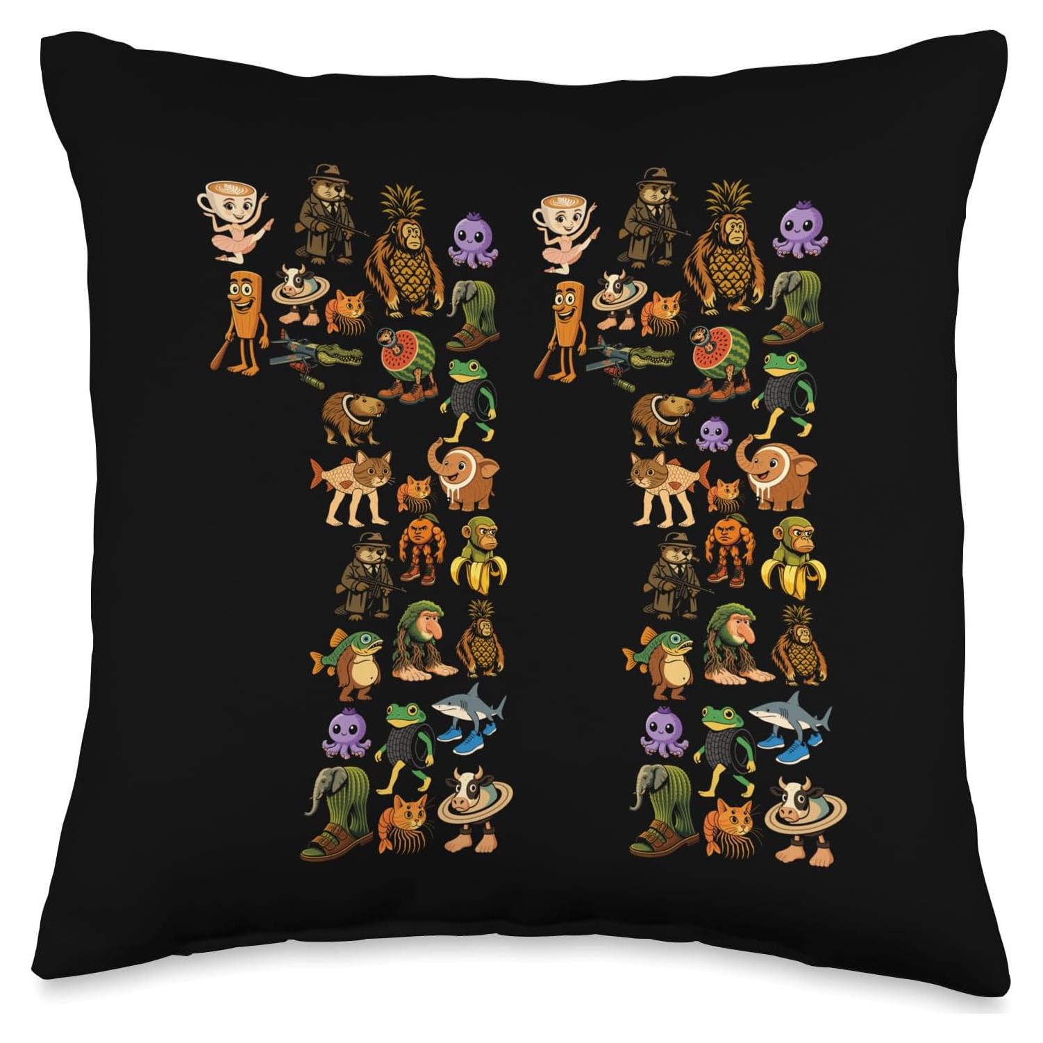 Cojín de Cumpleaños Brainrot Italiano 11 Años 40x40 cm