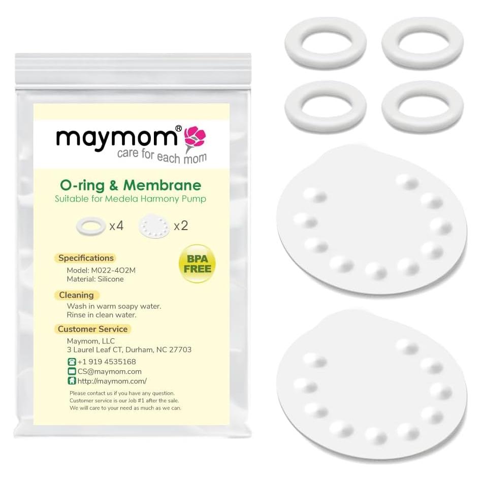 Repuestos Bomba Manual Medela Harmony Maymom - 4 Juntas O y 2 Membranas