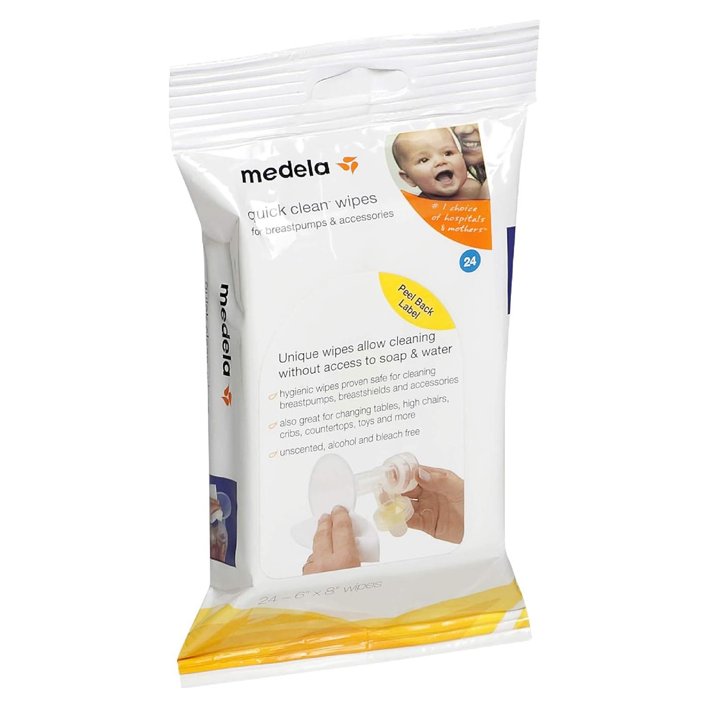 Toallitas Medela Quick Clean para Extractores de Leche - 24 Unidades