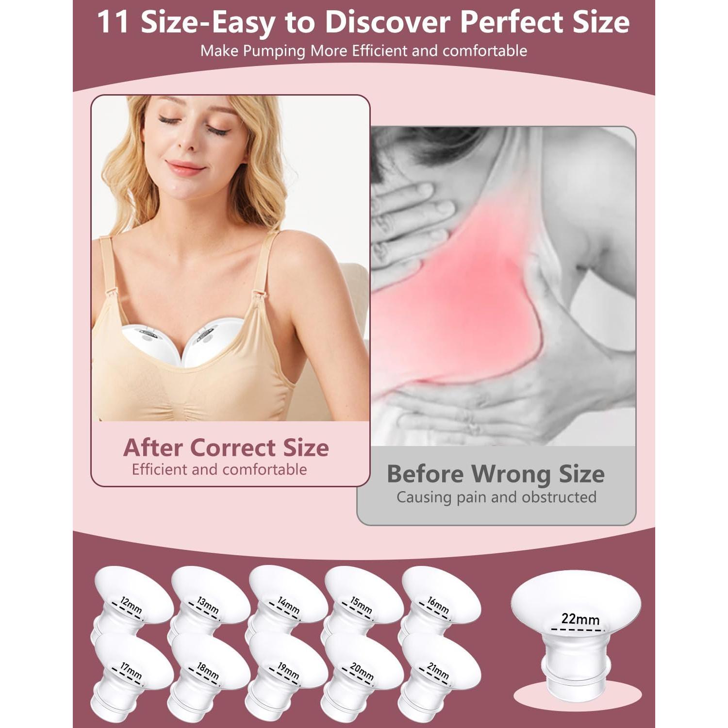 6 Piezas Inserto de Flange 21mm Silicona para Extractores de Leche