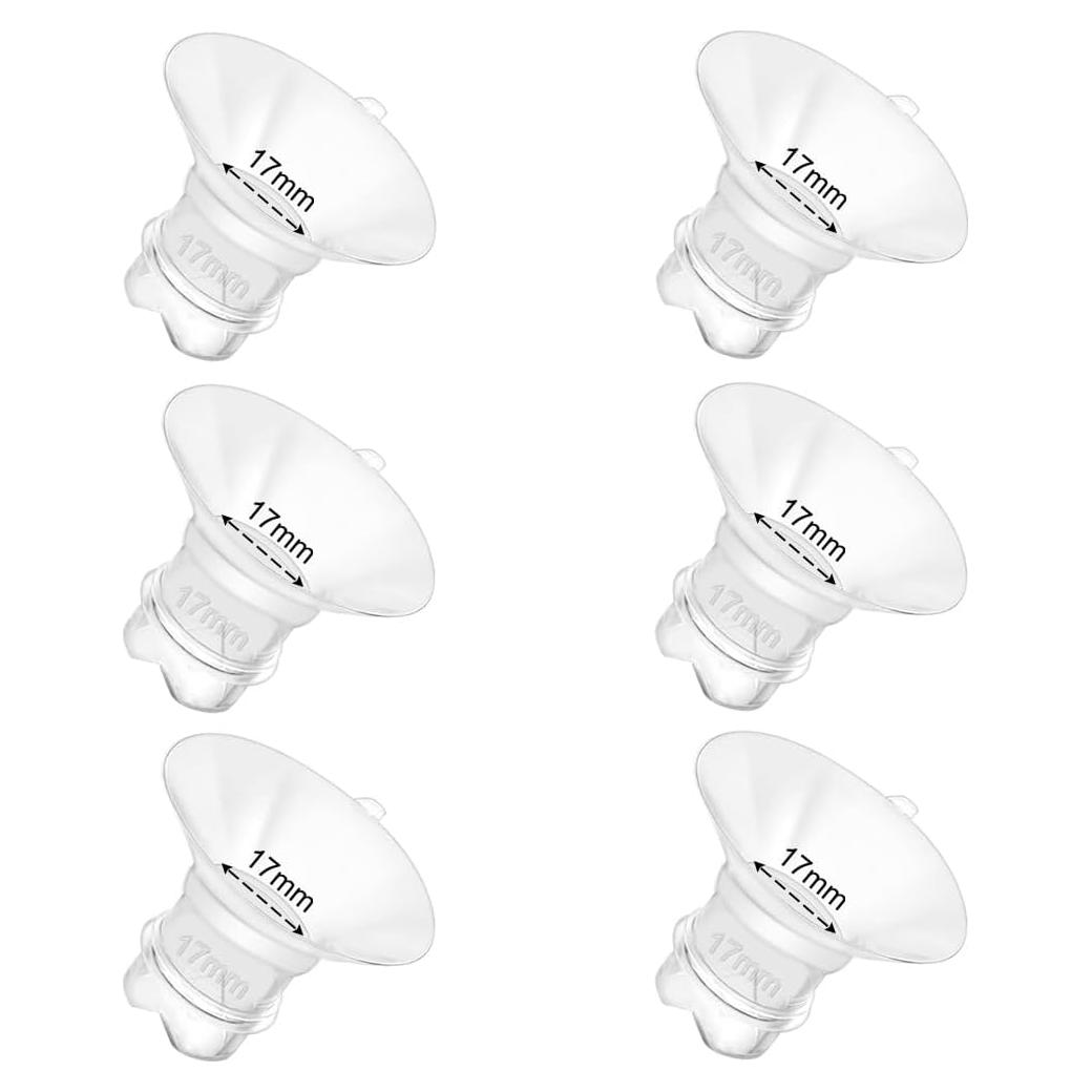 6 Insertos de Flange de Silicona BDICOVE 17mm para Extractores