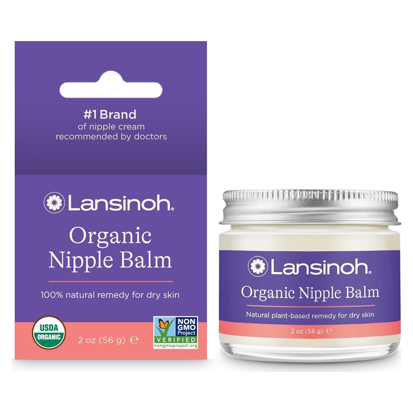 Bálsamo de Pezón Orgánico Lansinoh 56g - Seguro para Bebés