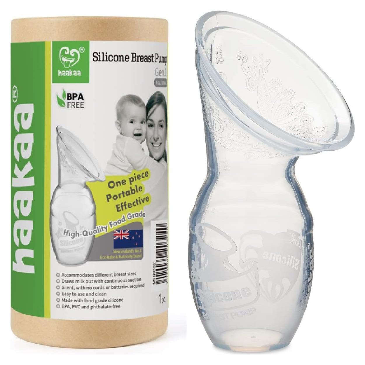 Bomba de Pecho Manual Haakaa 100% Silicona 118 ml