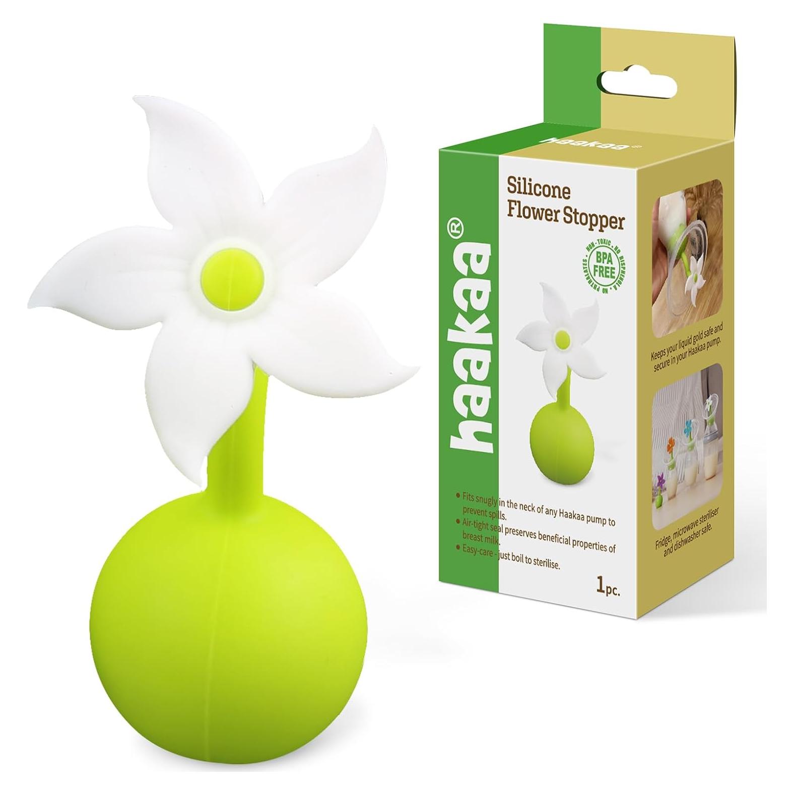 Tapón de Silicona en Forma de Flor Haakaa - Blanco