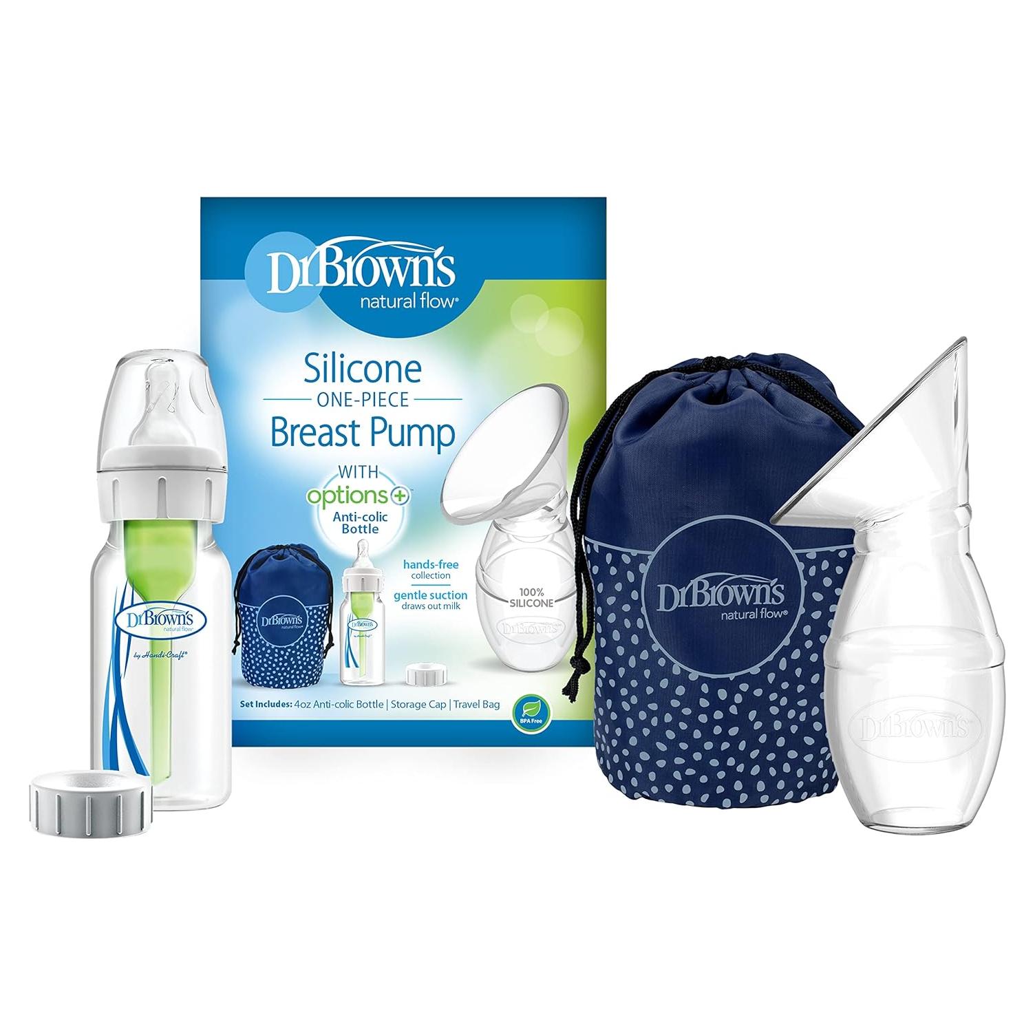 Extractor de Leche Materna Dr. Brown's Silicona 100% Manos Libres