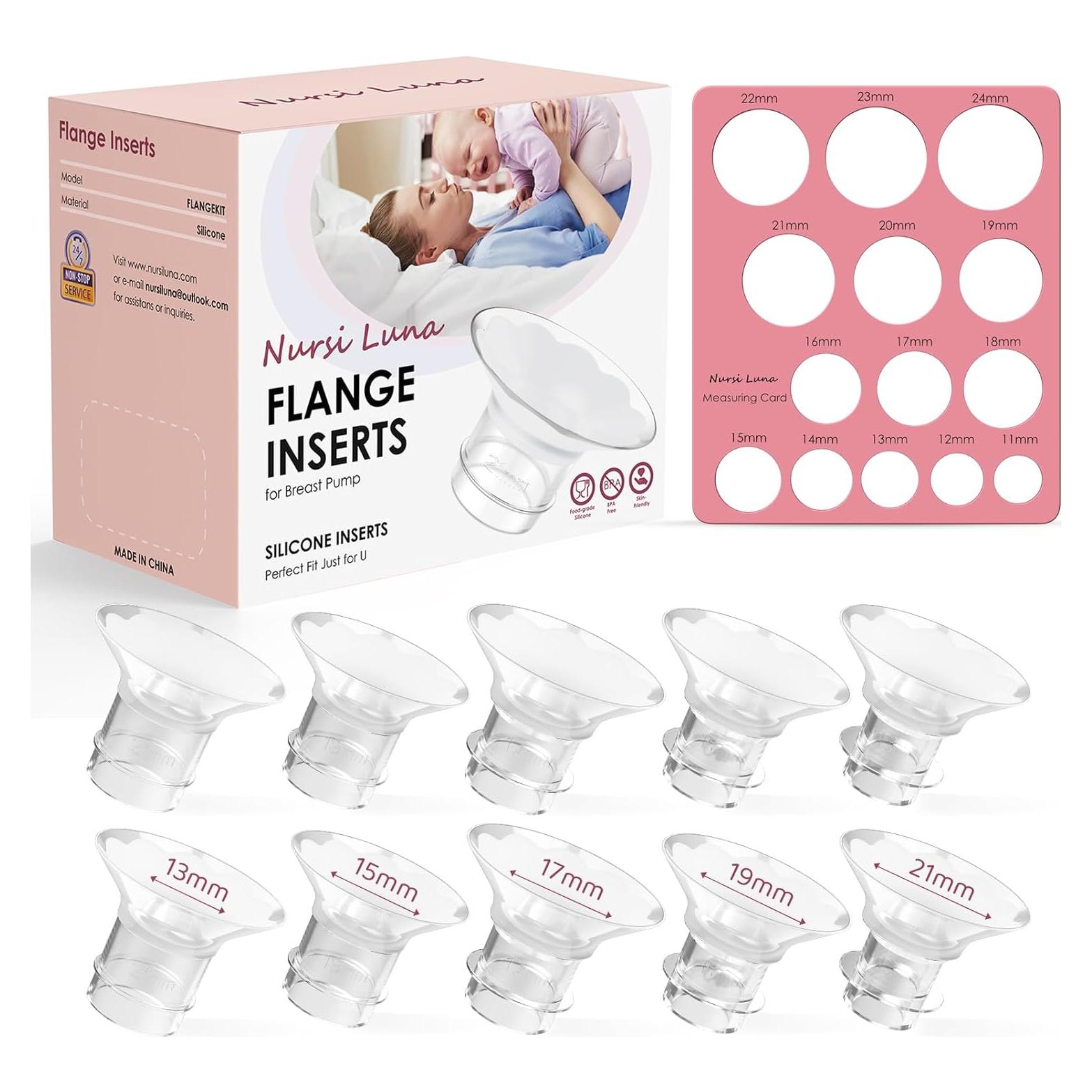 Kit de Tamaño de Brida Nursi Luna 10PCS Silicona 13-21mm