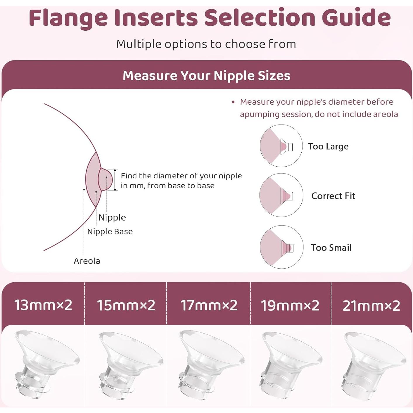 Kit de Tamaño de Brida Nursi Luna 10PCS Silicona 13-21mm